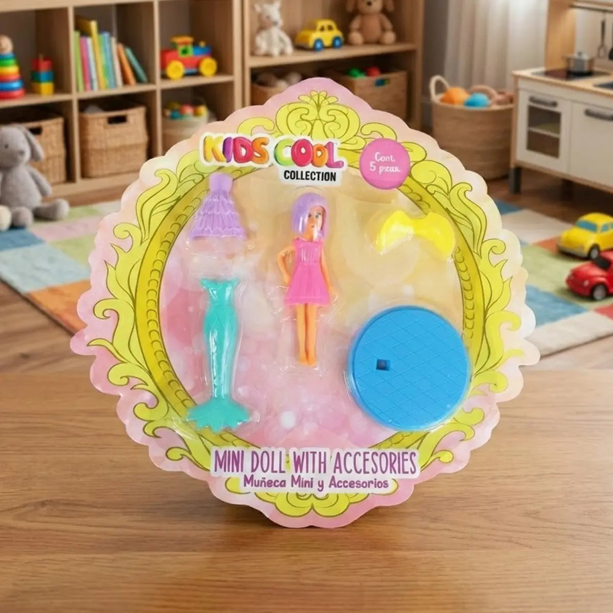 Set de Muñeca con Accesorios, 5 pzas