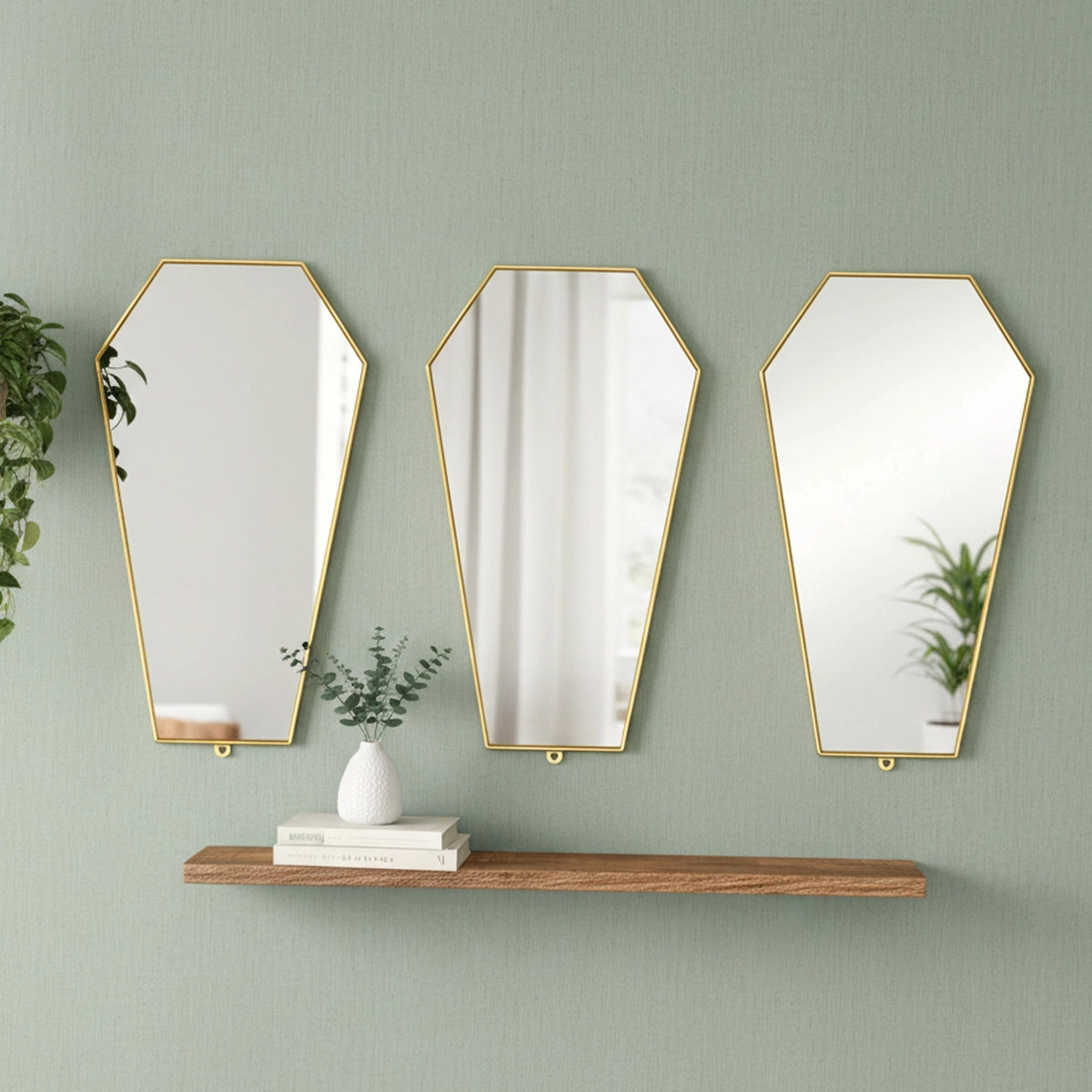 Set de Espejos Decorativos, Figura, 3 pzas