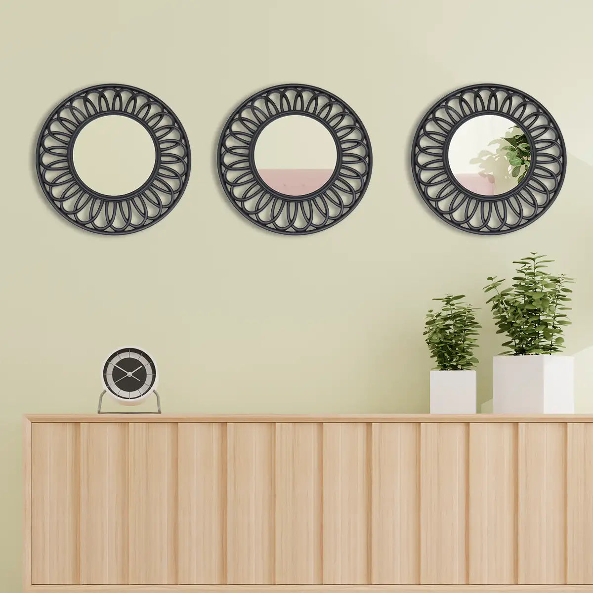 Set de Espejo Decorativo, Diseño Circular