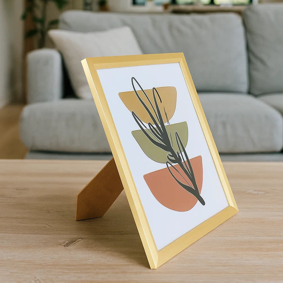Portarretrato, Diseño Planta, Color Dorado