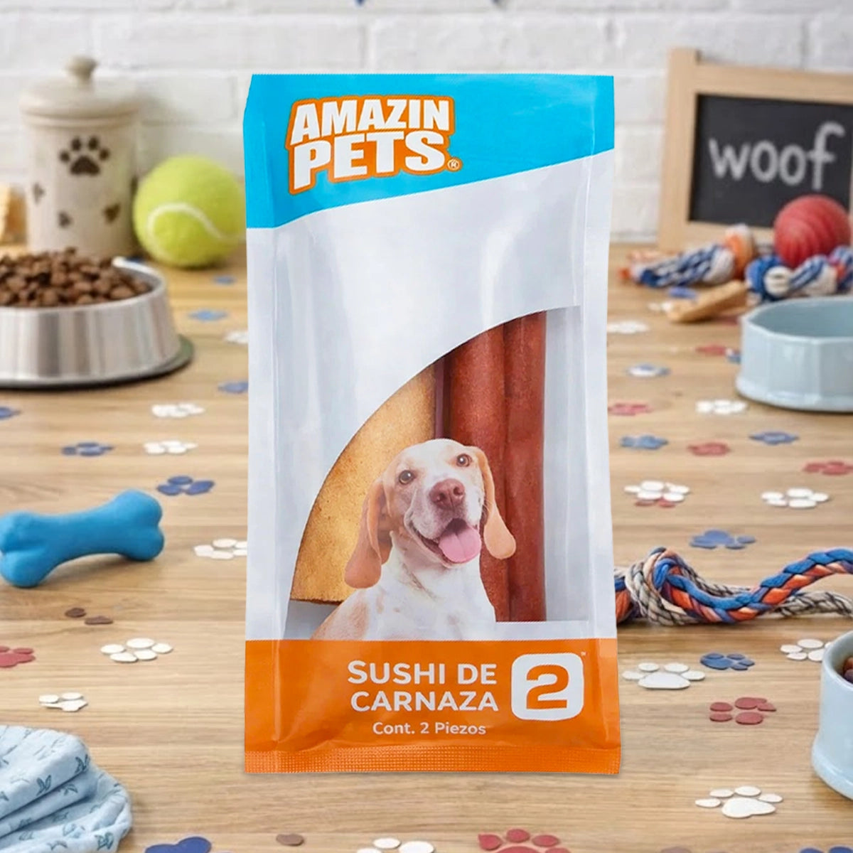 Sushi de Carzana para Mascota, 2 pzas