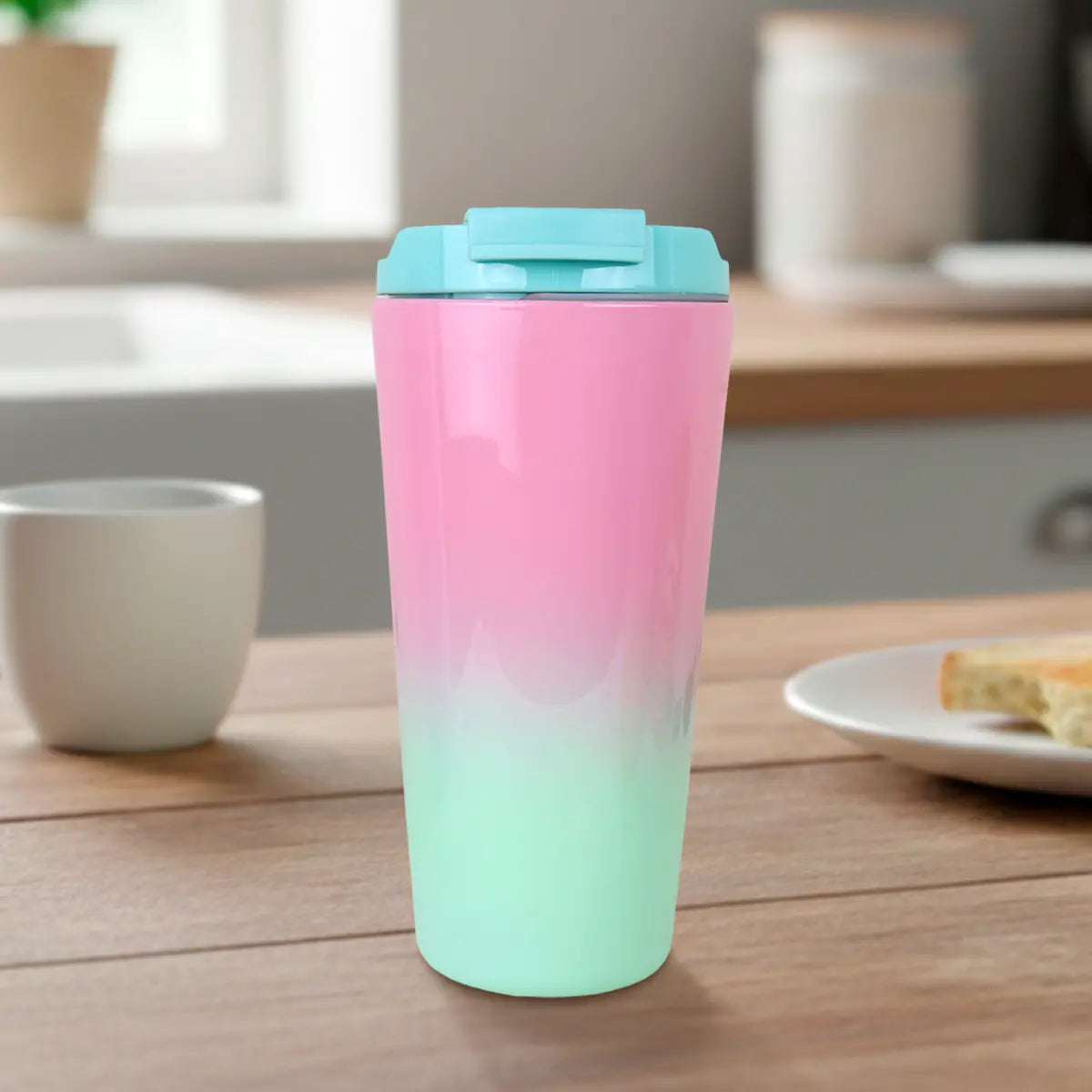 Termo de Plástico, Color Rosa, 750 ml