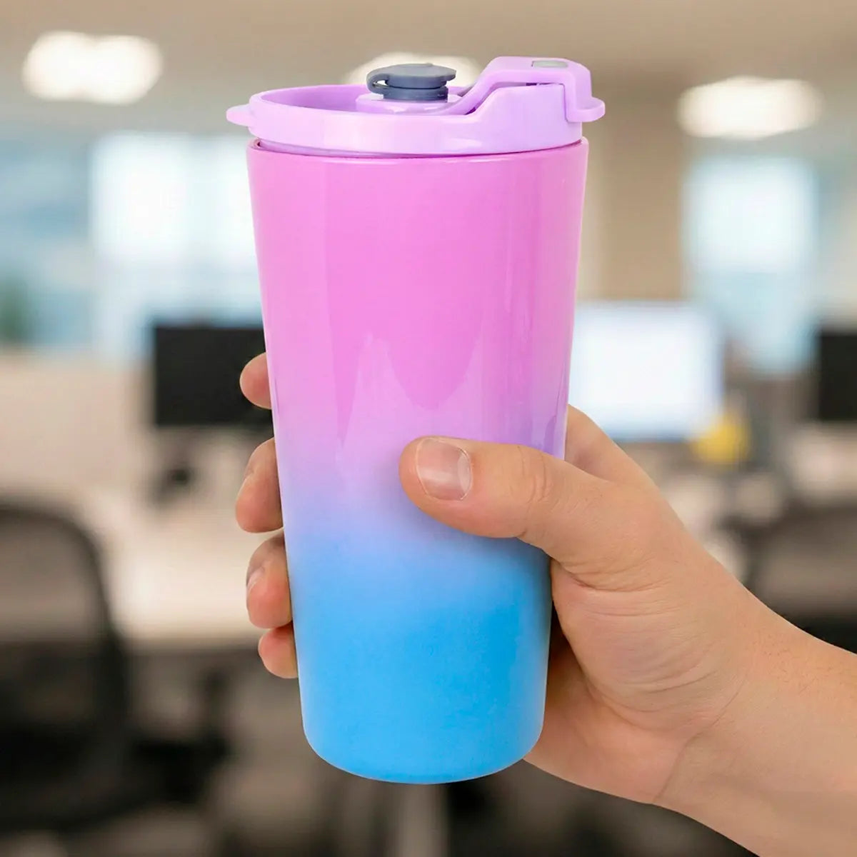 Termo de Plástico, Color Morado, 750 ml