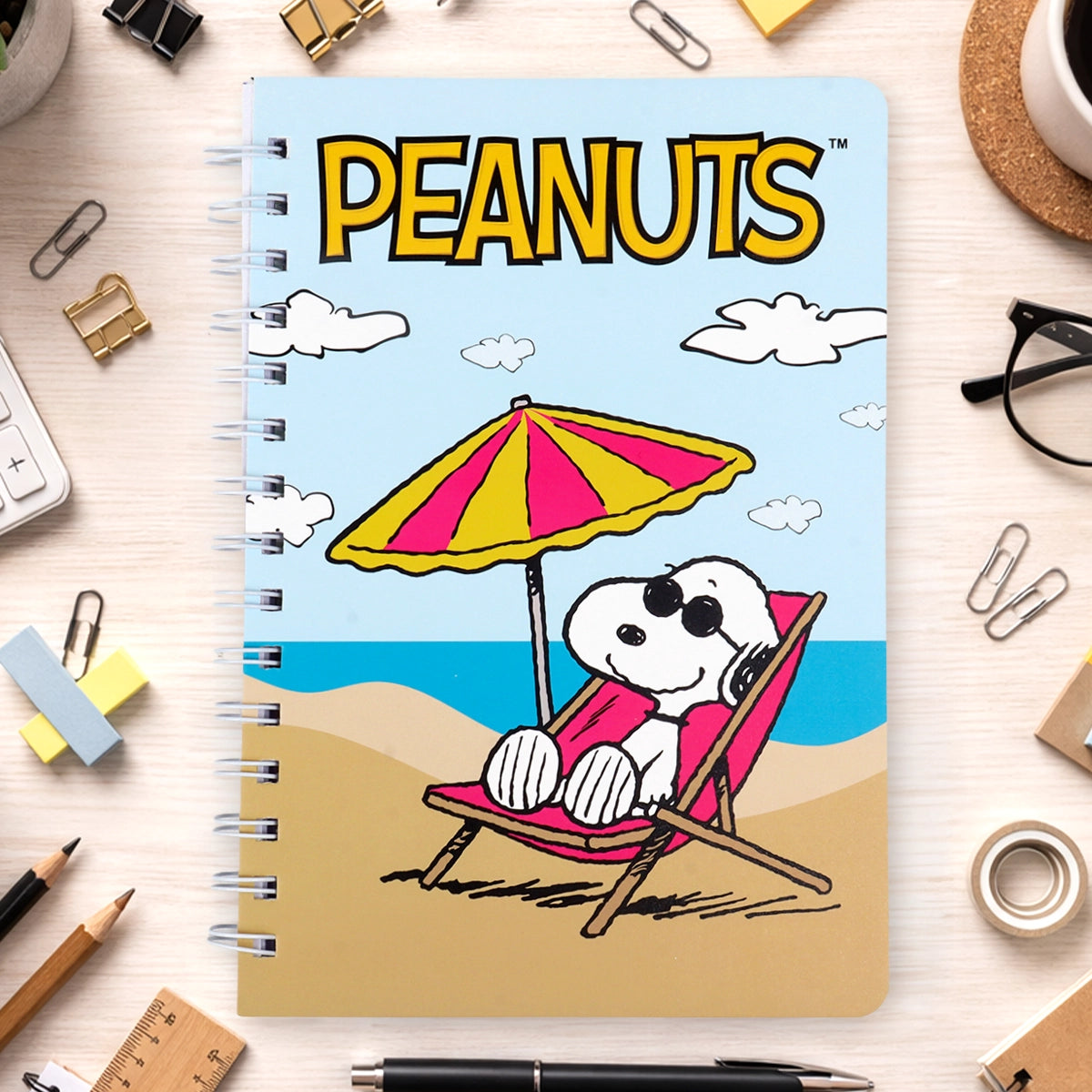 Libreta de Rayas, Peanuts, Diseño Playa