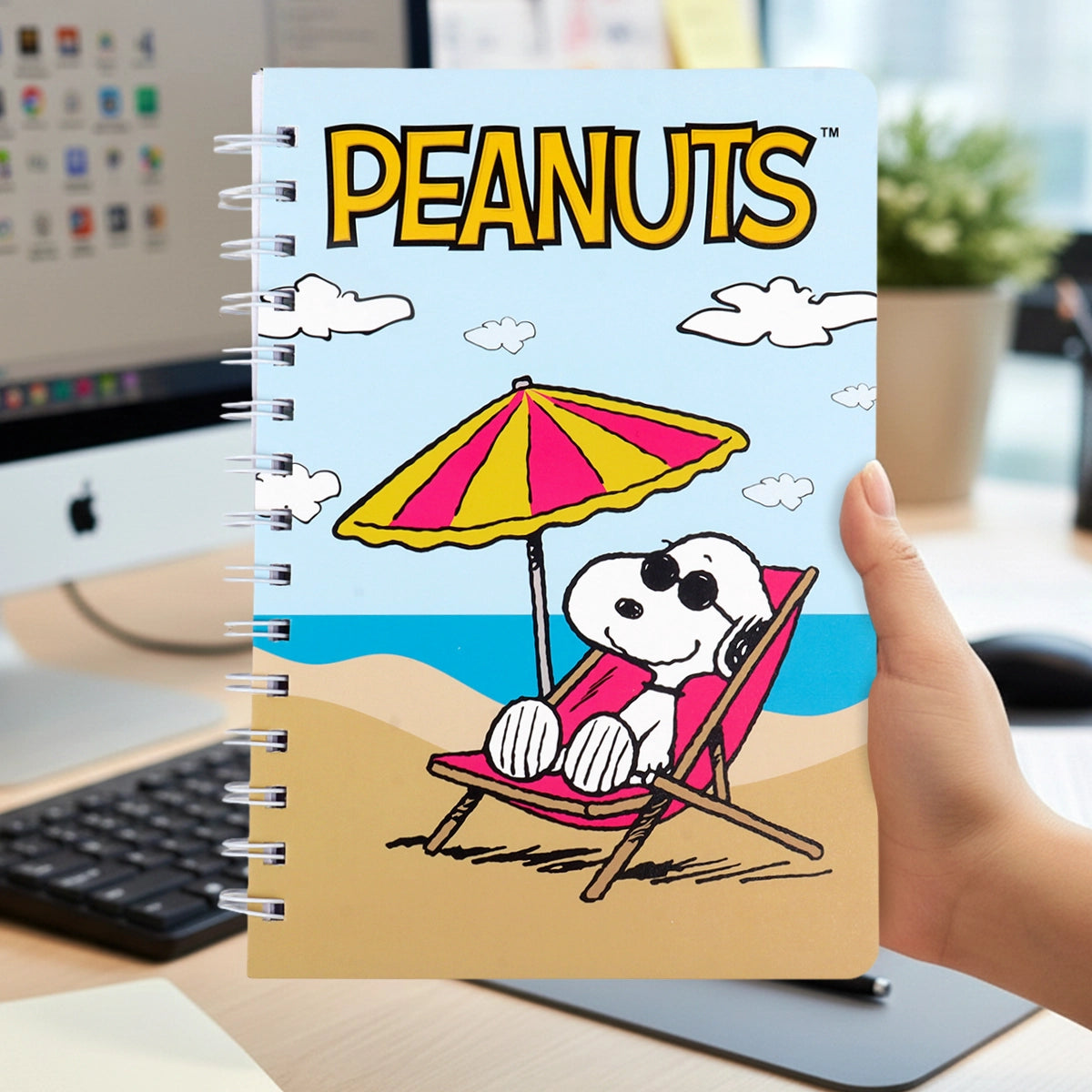 Libreta de Rayas, Peanuts, Diseño Playa