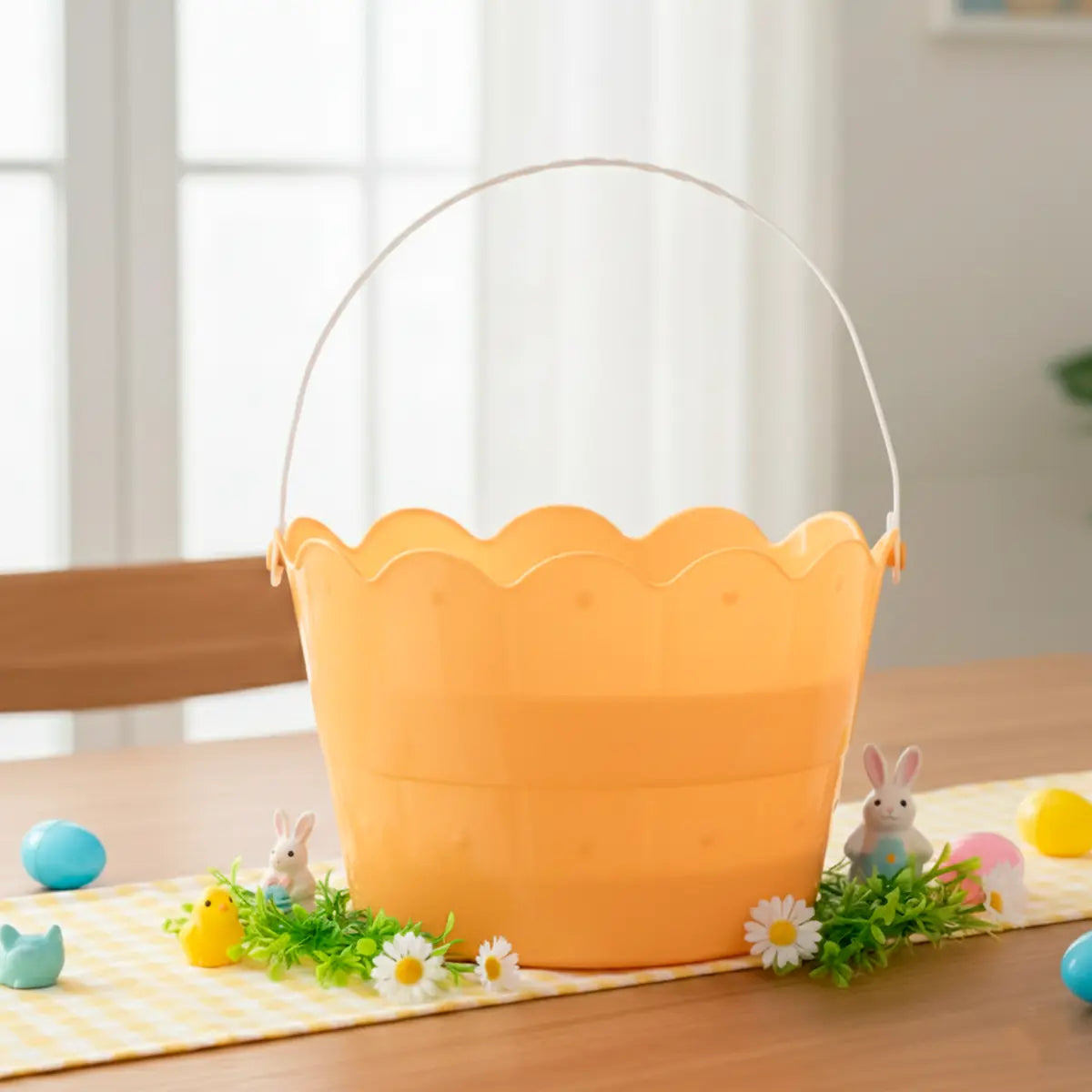 Canasta de Plástico, Pascua, Color Naranja