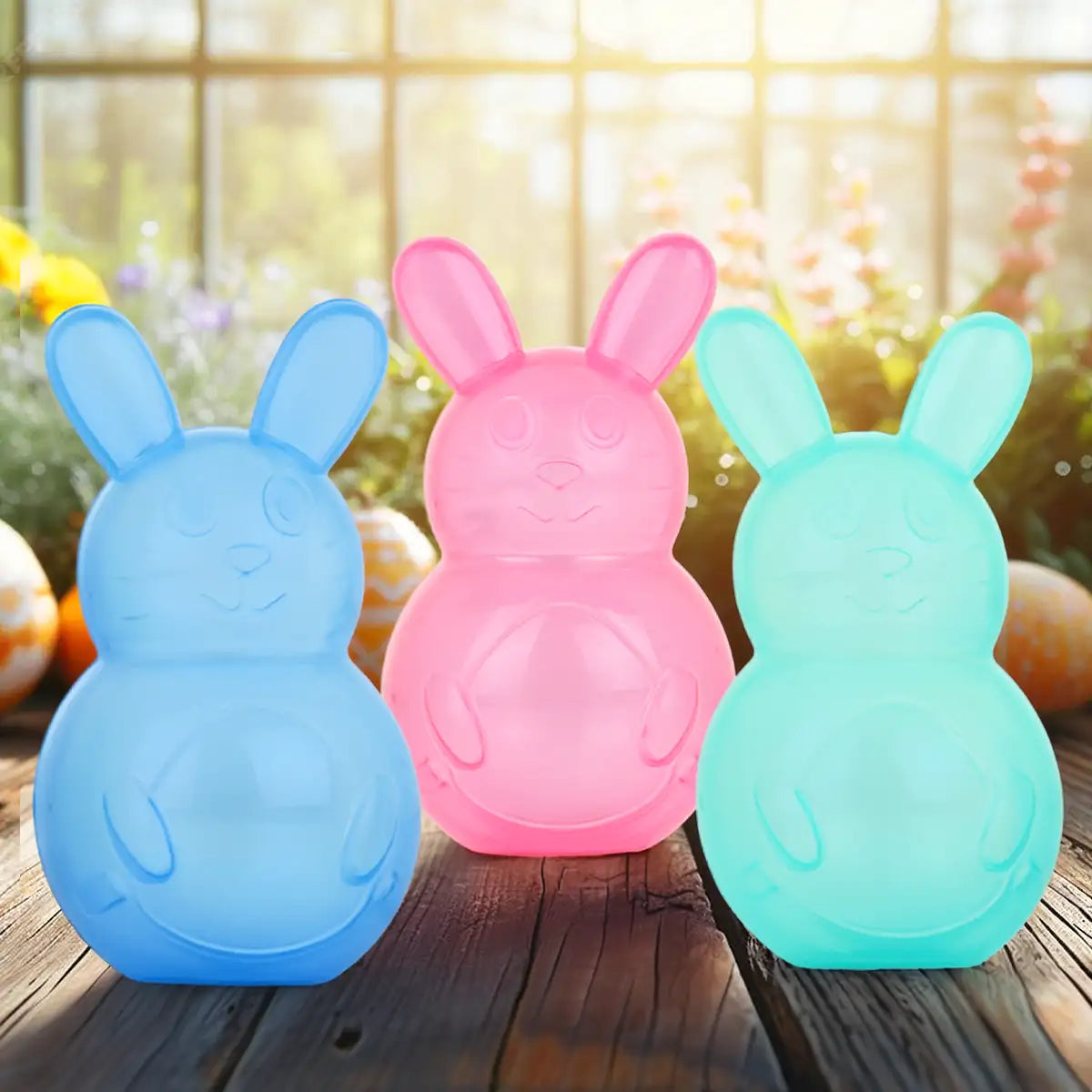 Set Huevitos para Pascua, 3 pzas, Colores FrÃos