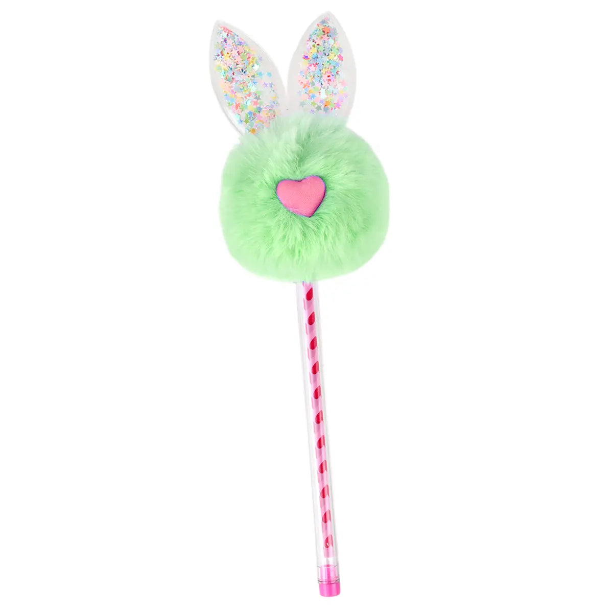 Pluma con Pompón Verde, Conejito