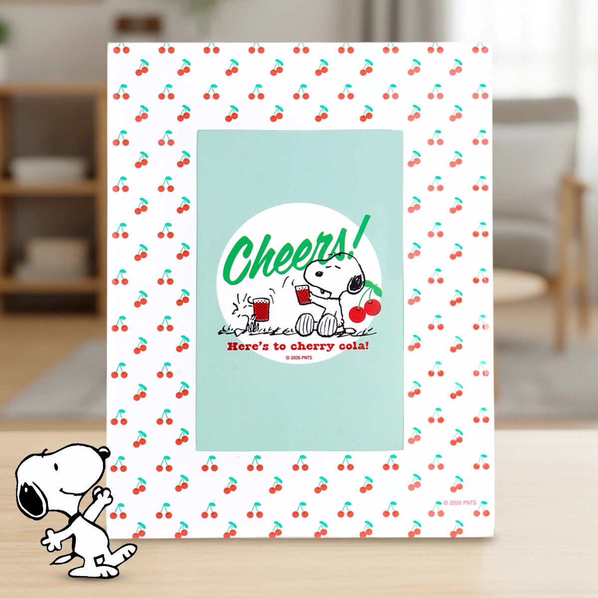 Portarretrato Peanuts, Diseño Cereza