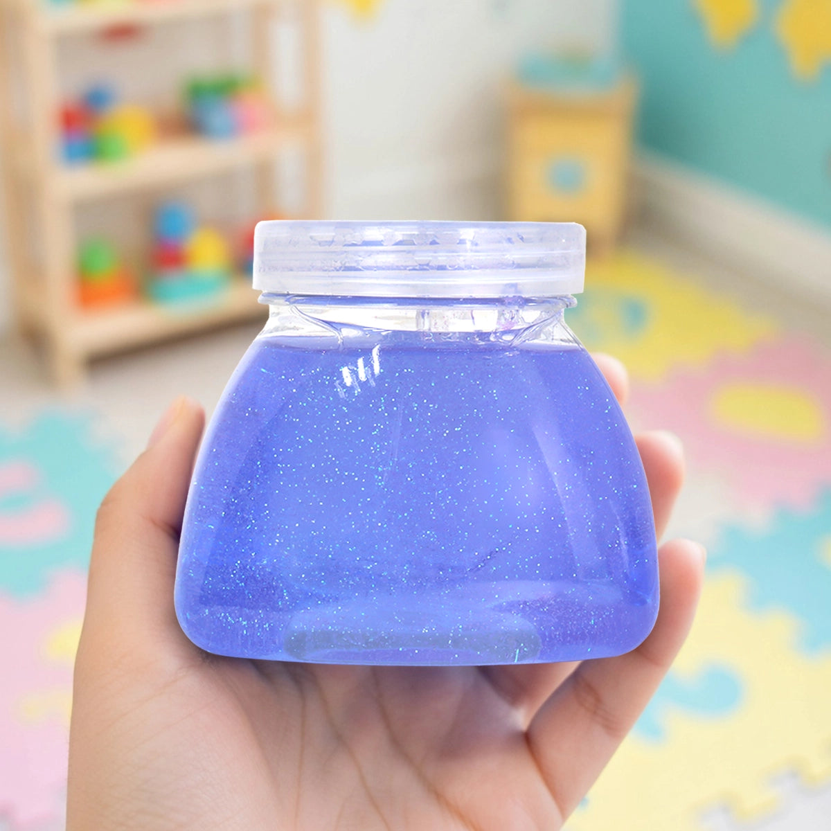Slime con Glitter, Color Morado, 260 gr