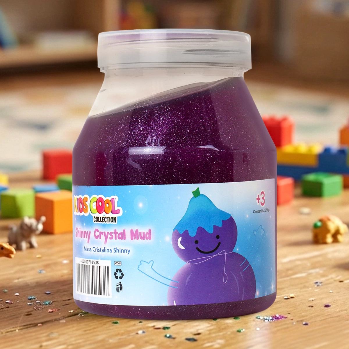 Slime Brillante, Color Morado, 290 gr