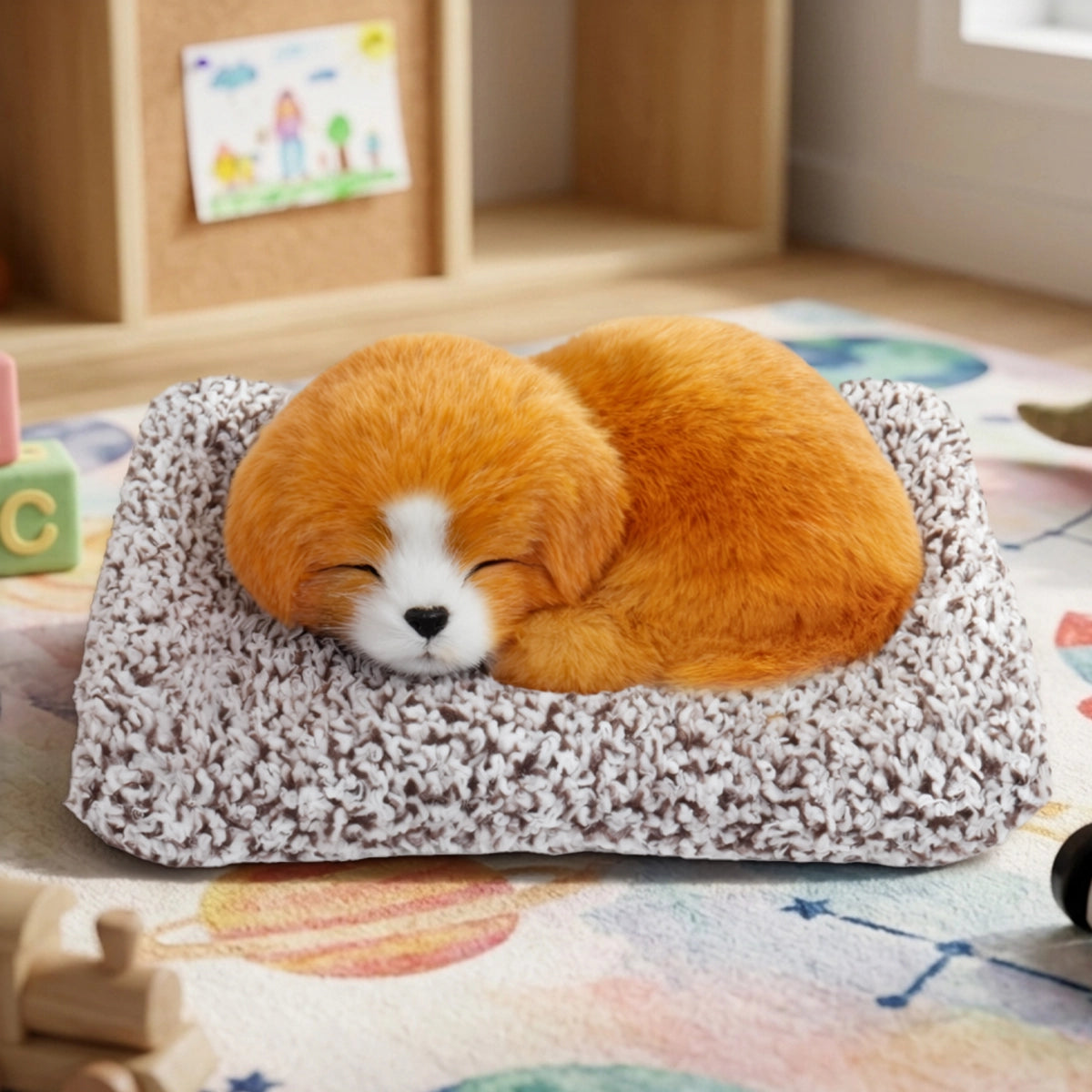 Perrito Dormido con Sonido, Color Café