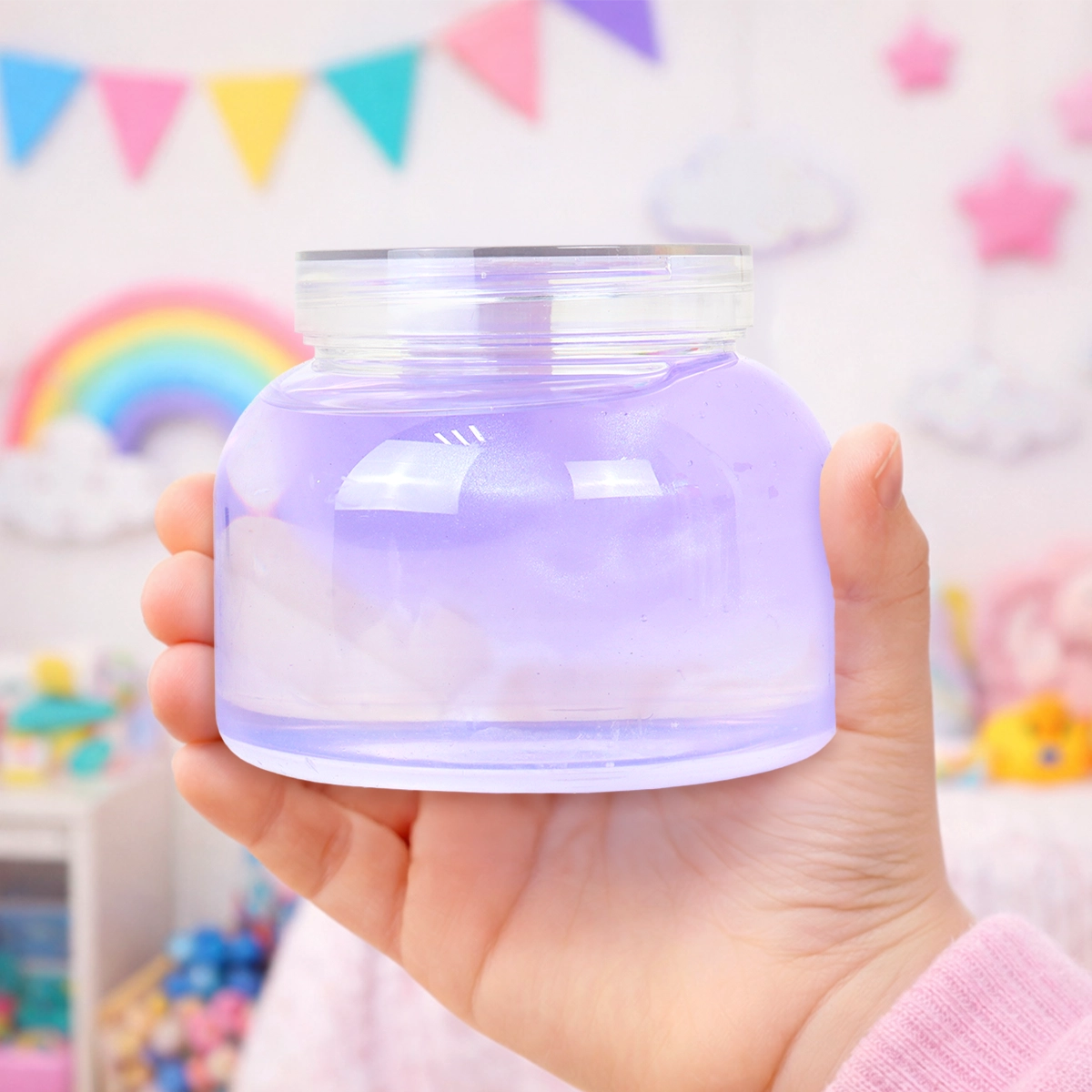 Slime Brillante, Color Morado, 230 gr