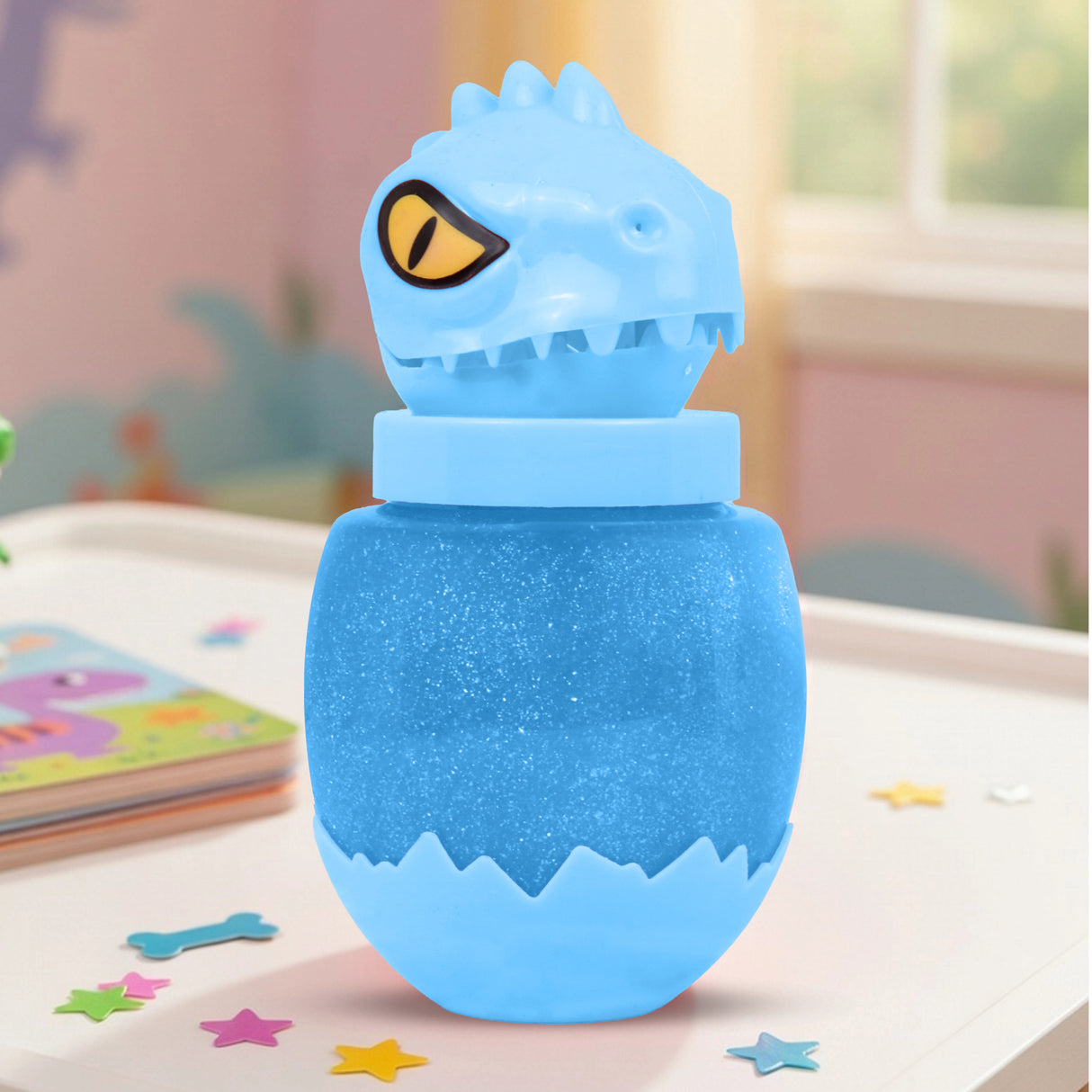 Slime, Dinosaurio, Color Azul, 290 gr