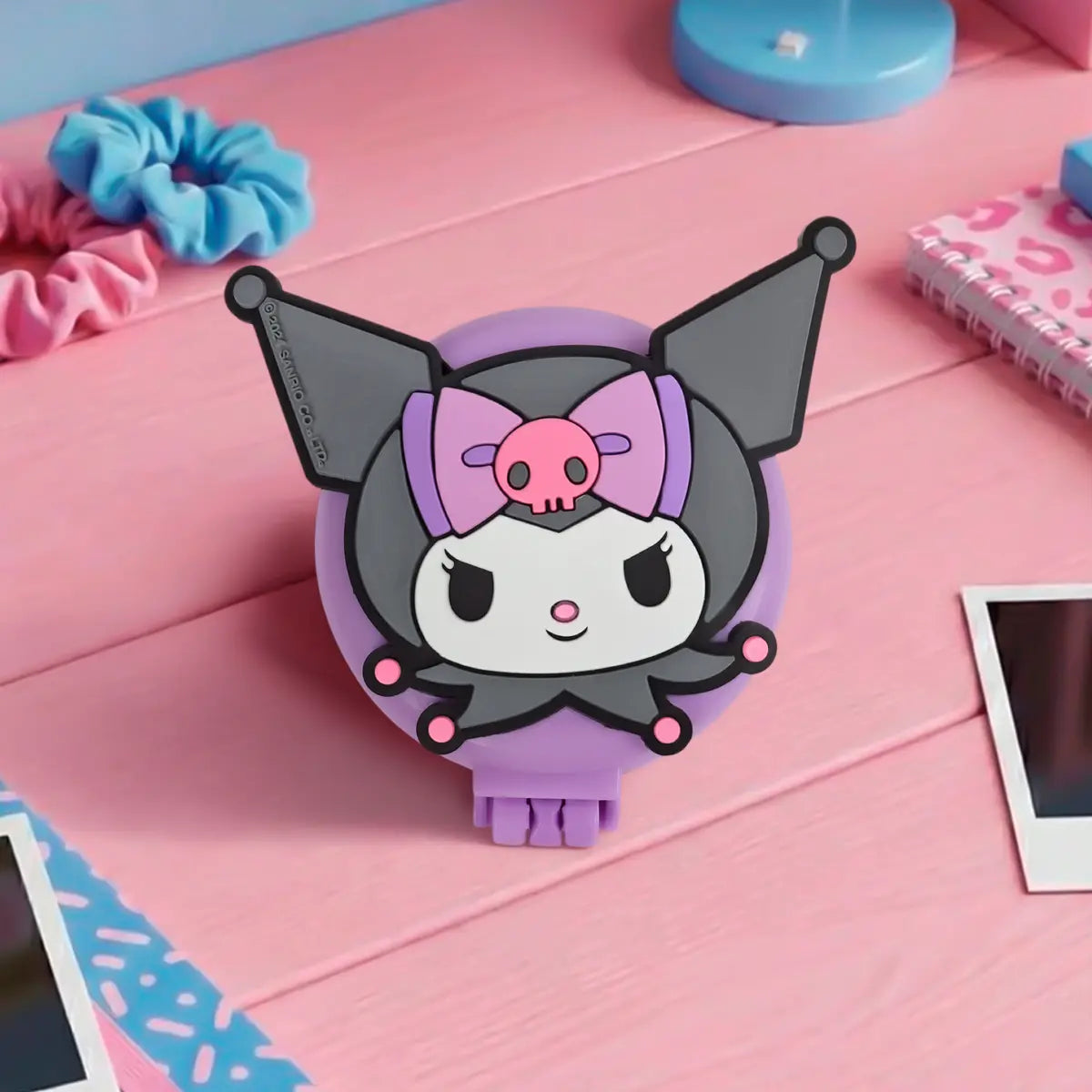 Cepillo de Pelo Plegable con Espejo, Kuromi