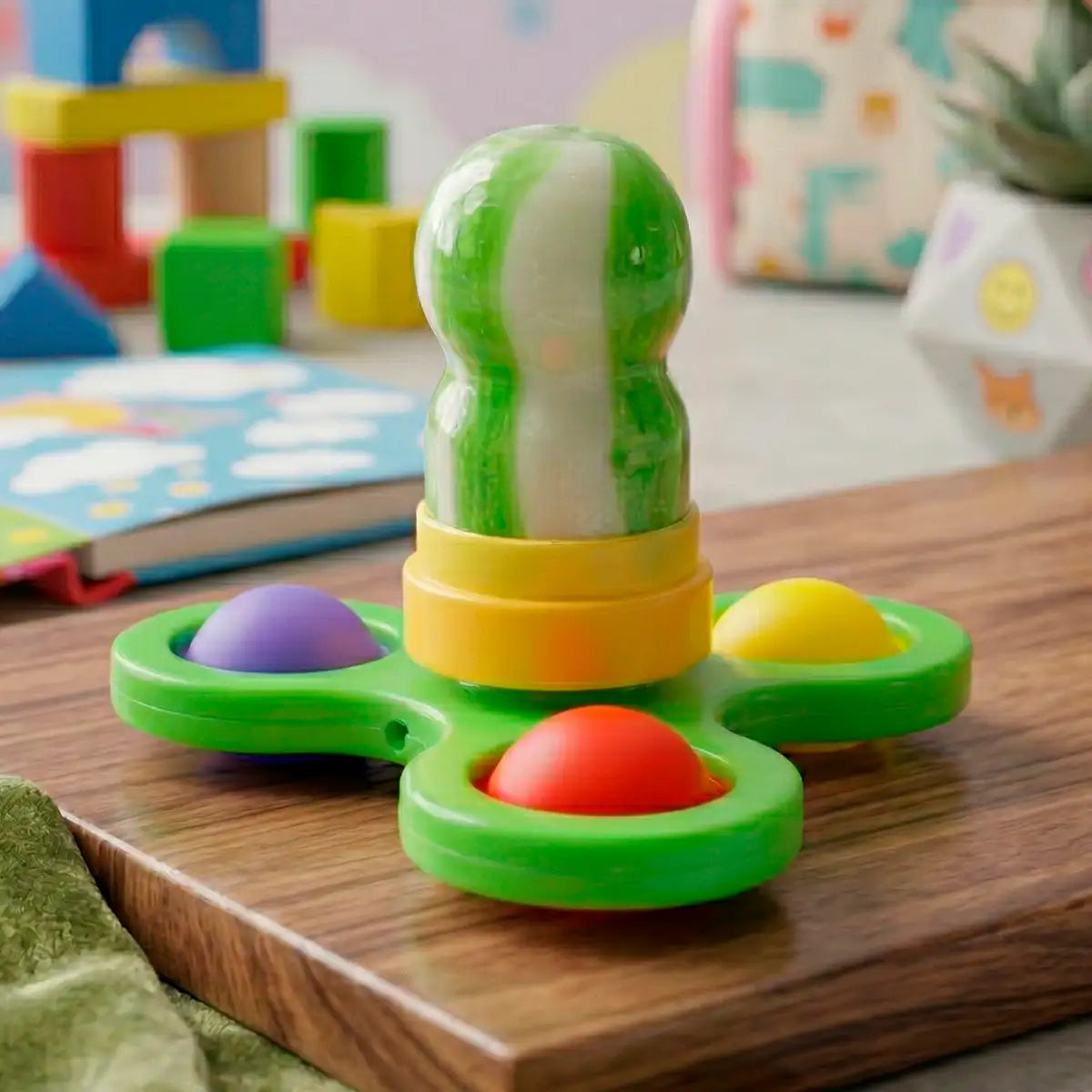 Spinner con Dulce, Color Verde