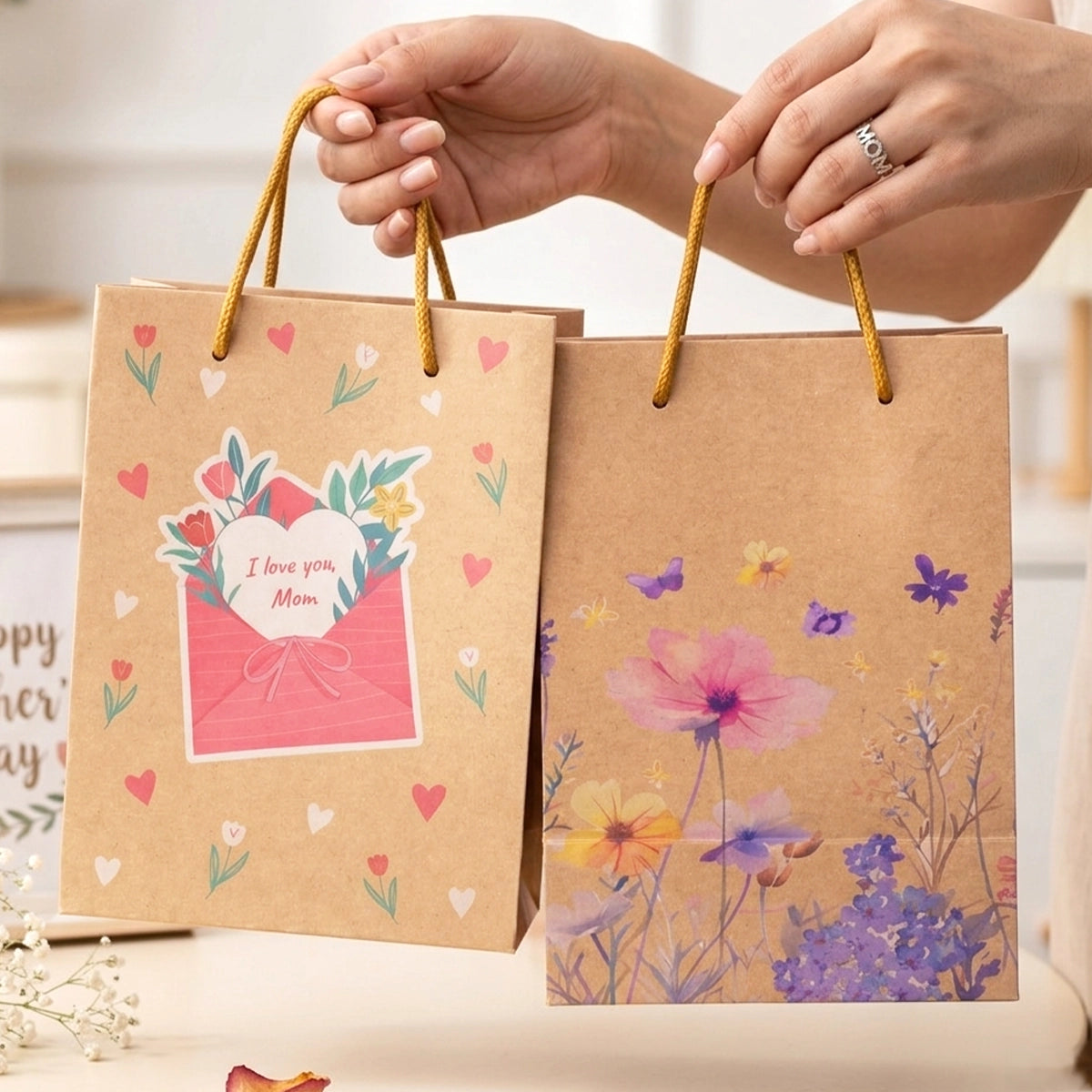 Bolsa de Regalo, 2 pzas, Kraft