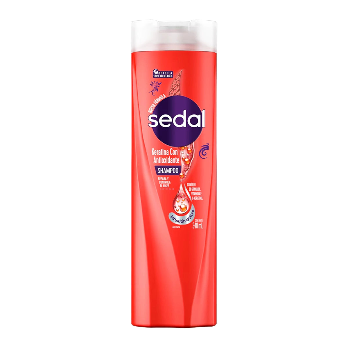 Shampoo Sedal Keratina con Antioxidante, 190 ml