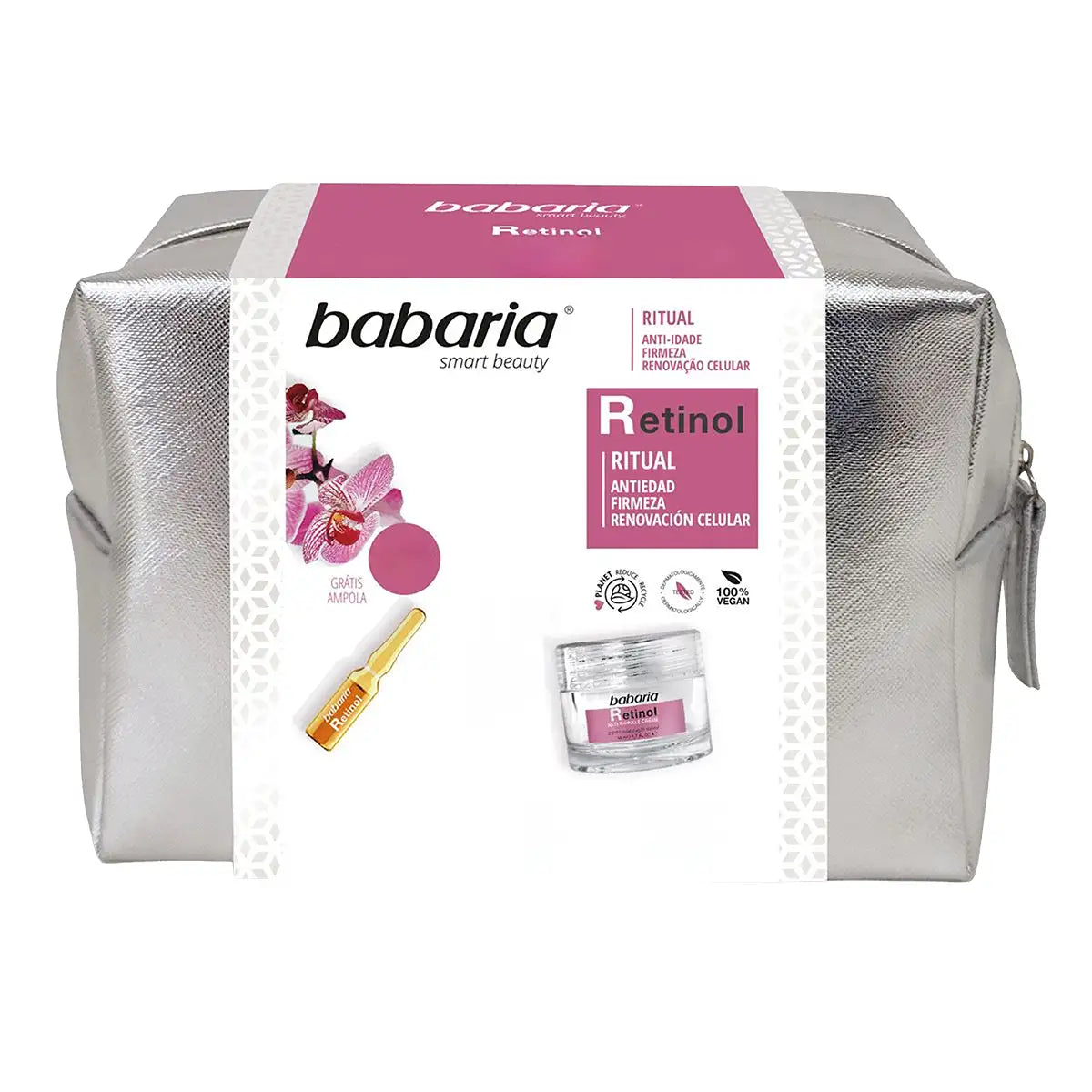 Neceser Retinol Tratamiento Antiedad, Babaria, 3 pzas