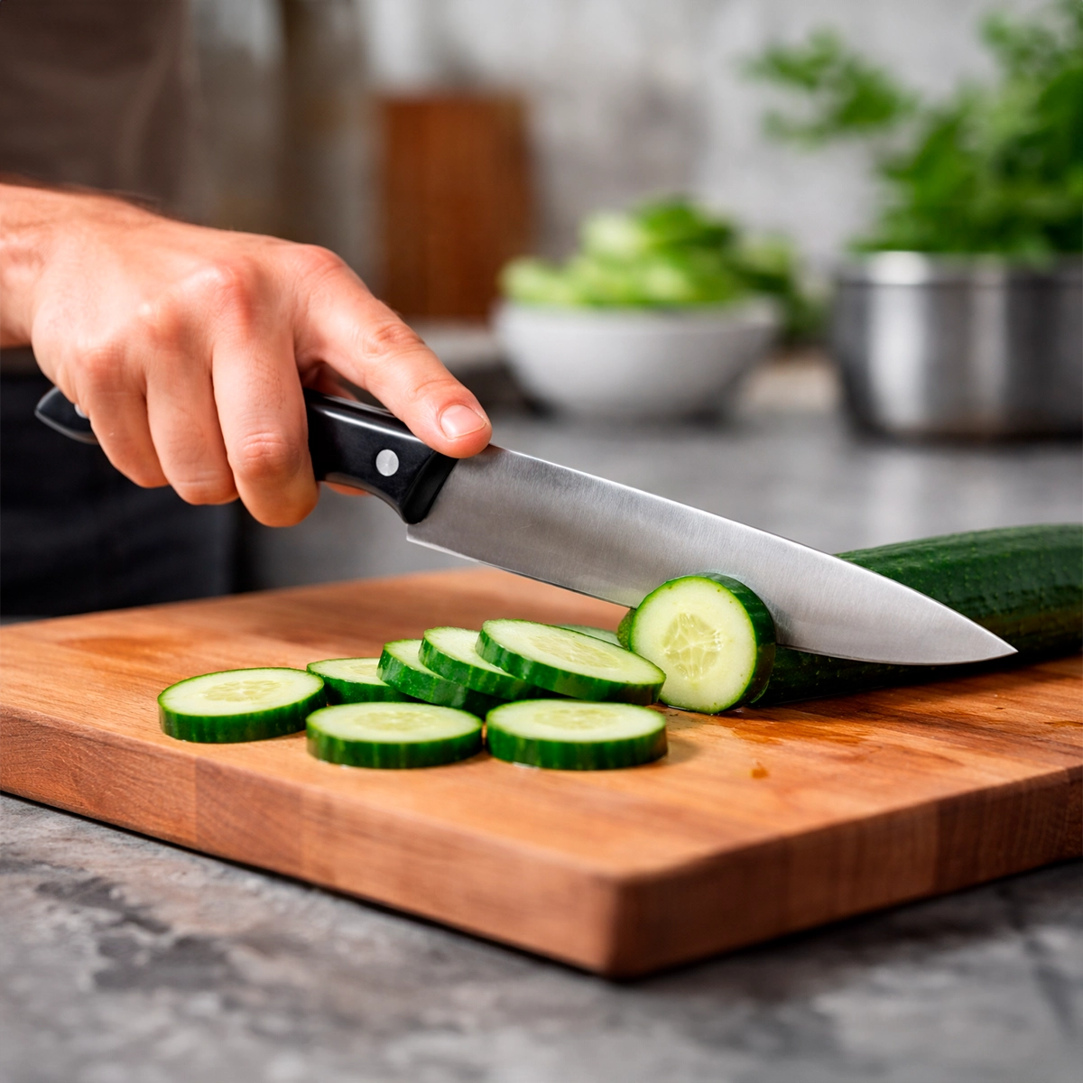 Cuchillo de Cocina, Mango Negro