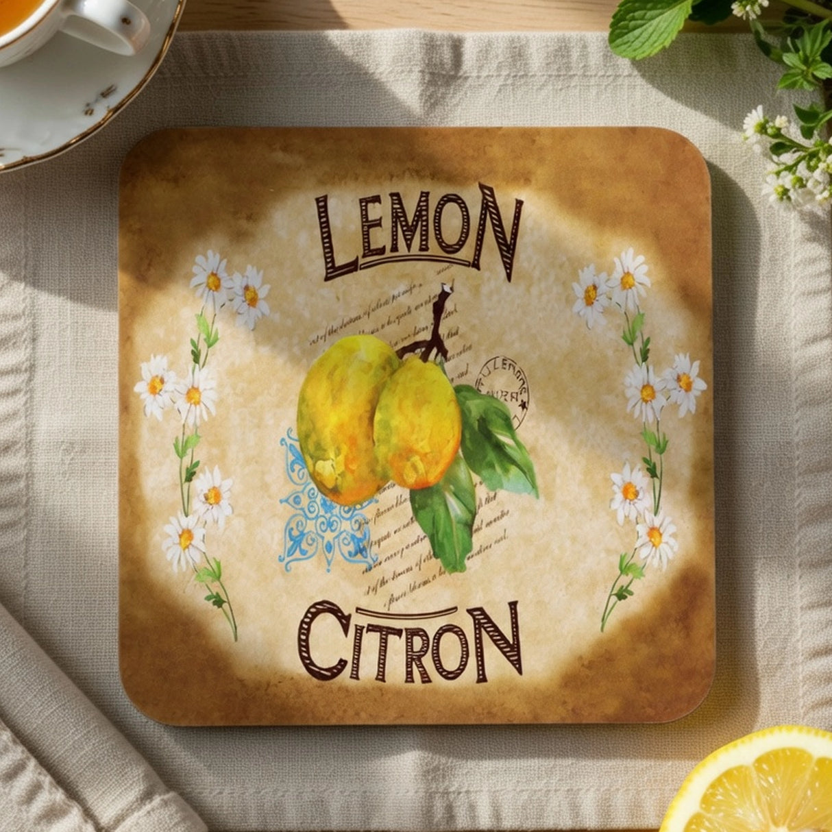 Portavasos, Lemon Citron, 2 pzas