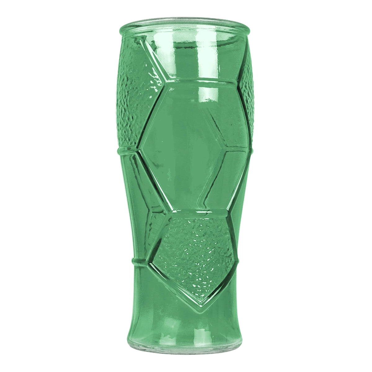 Vaso de Cristal Mundialero, Color Verde