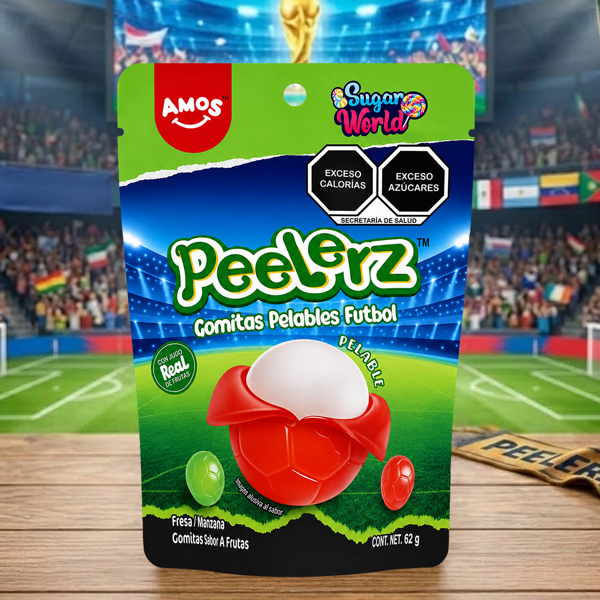 18 05PEELERZ GUMMY SOCCER 62GR
