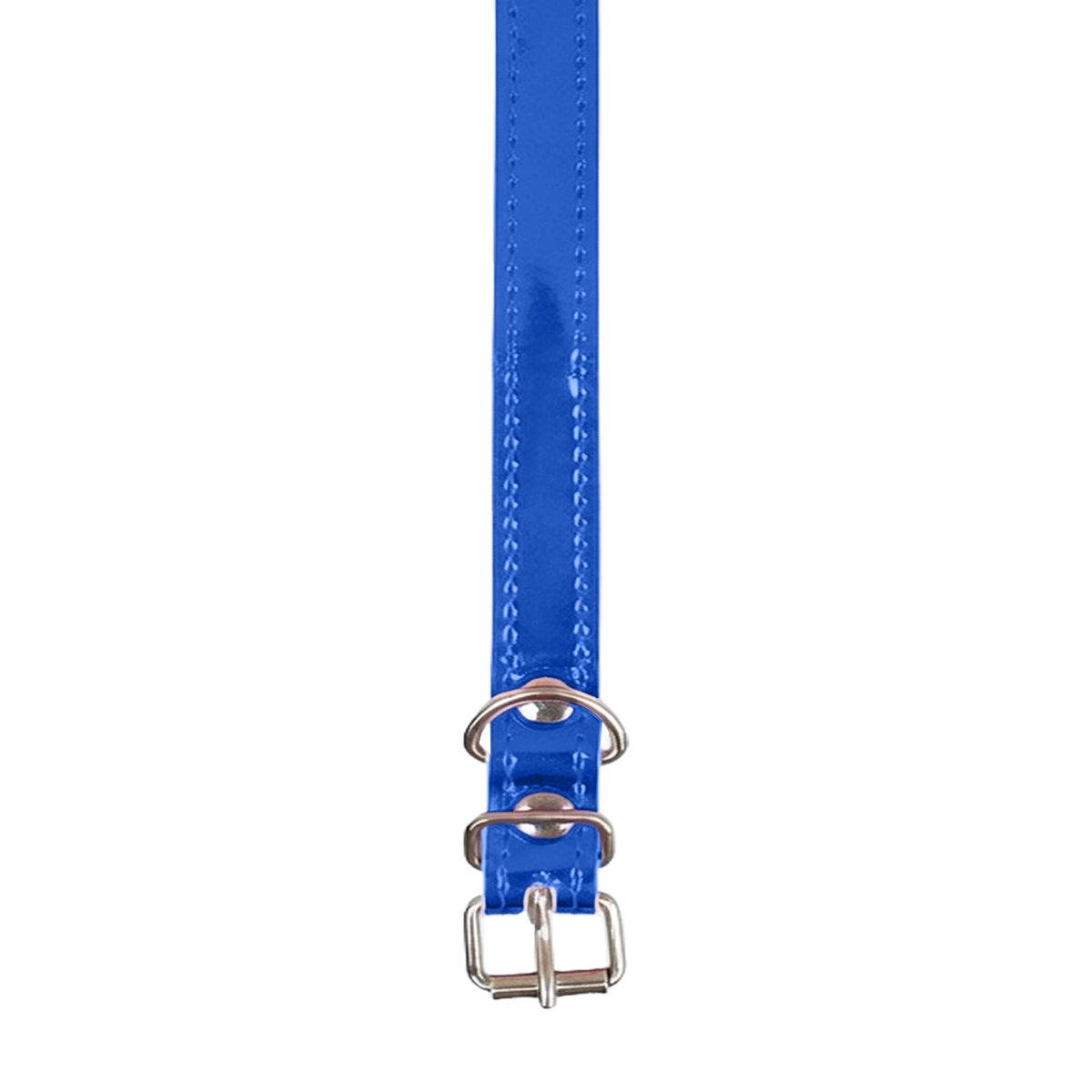 Collar para Mascota, Vinil, Color Azul Metálico