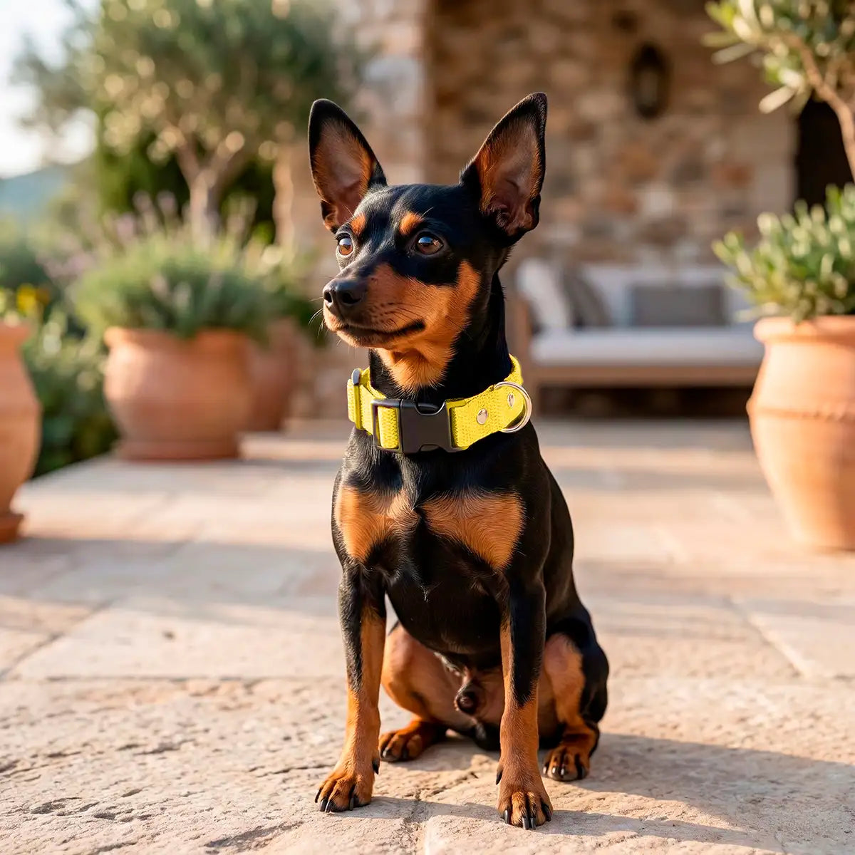 Collar para Mascota, Color Amarillo Brillante