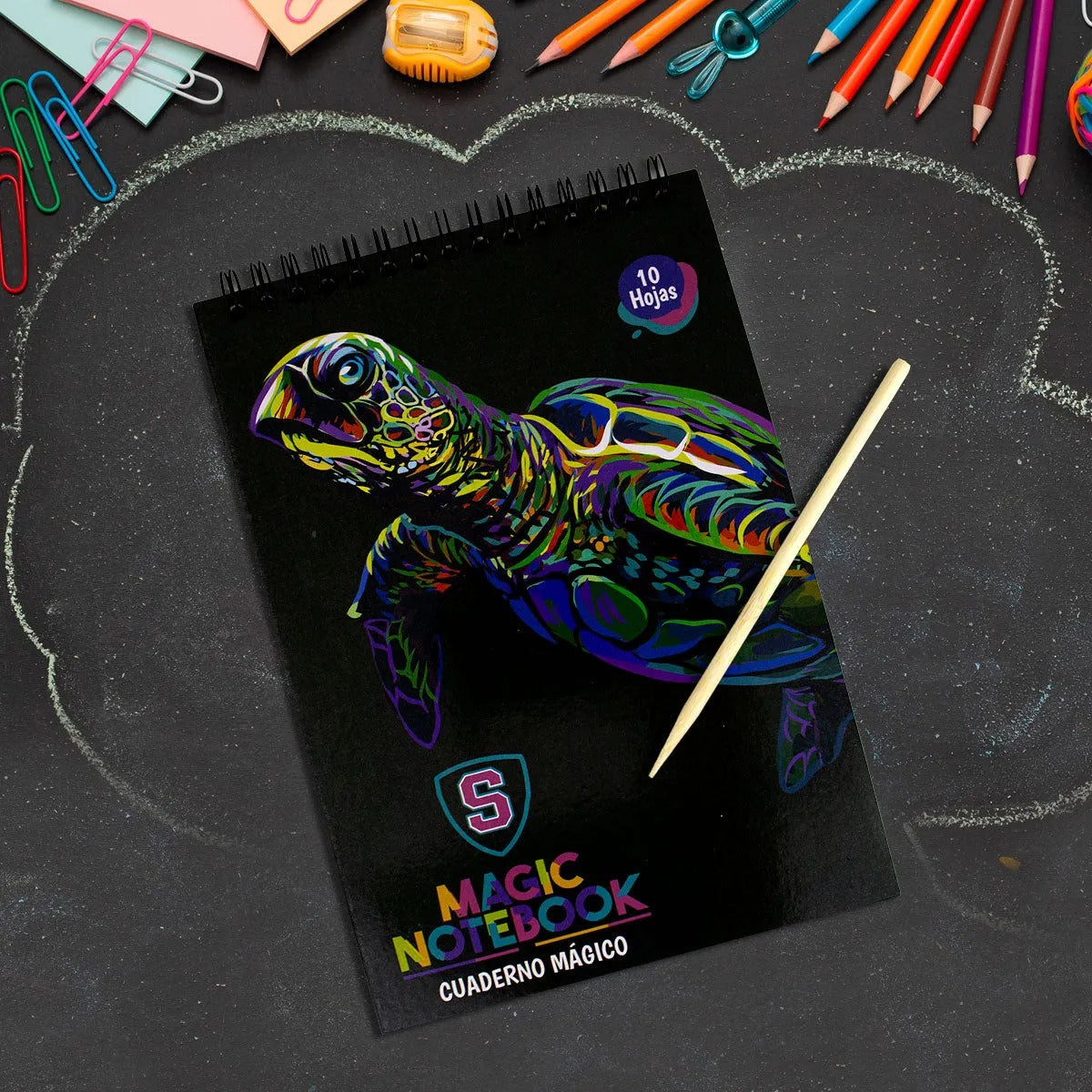 Cuaderno Mágico, Scratch, 10 pzas