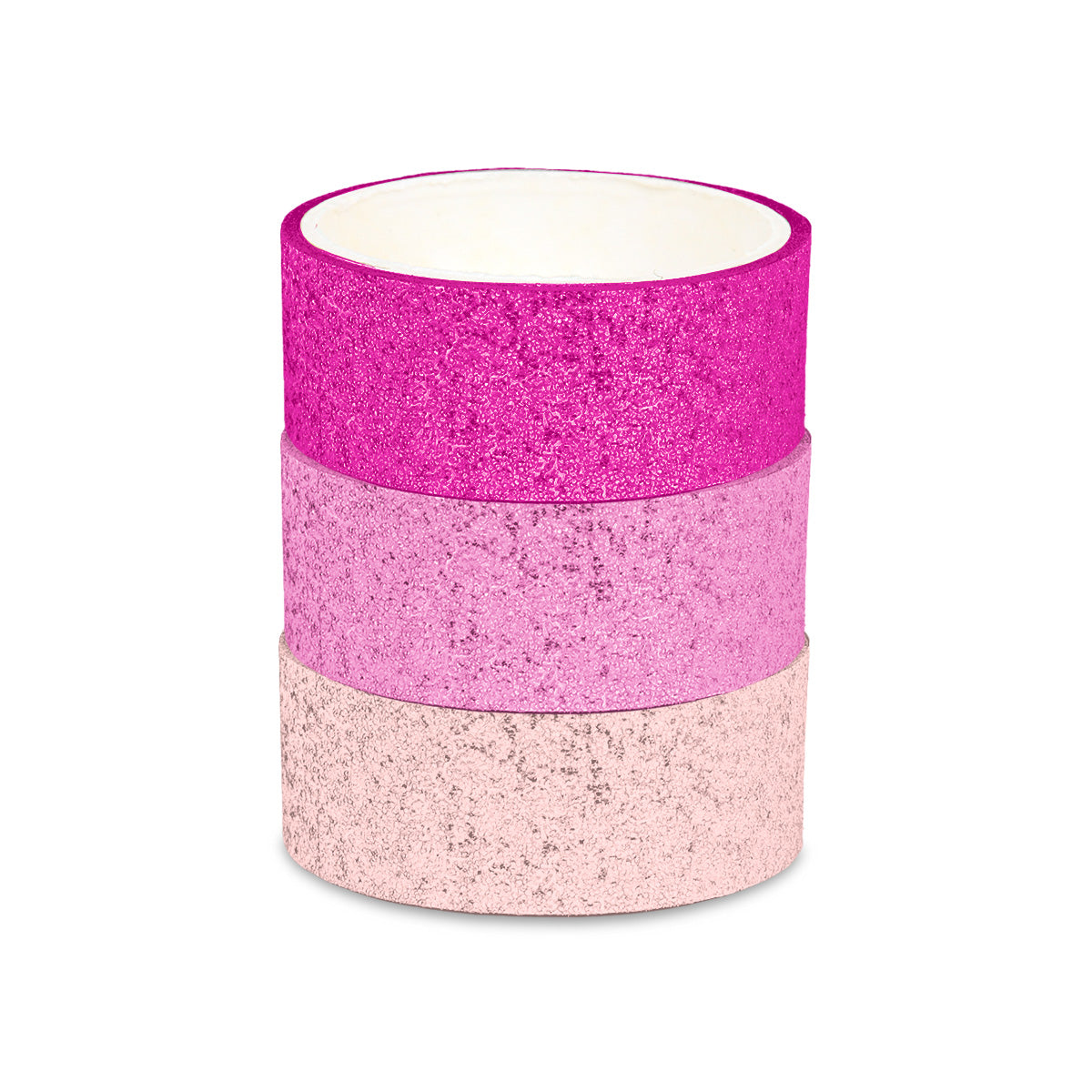 Cinta con Diseño, Glitter, Colores, 3 pzas