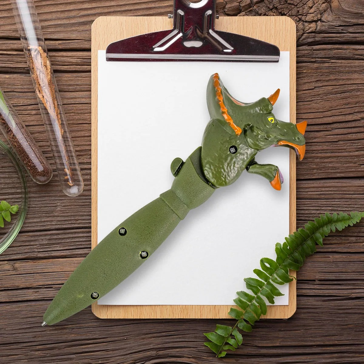 Bolígrafo, Diseño Dinosaurio, Color Verde