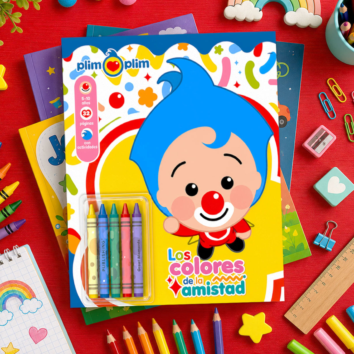 Libro para Colorear con Crayones, PlimPlim