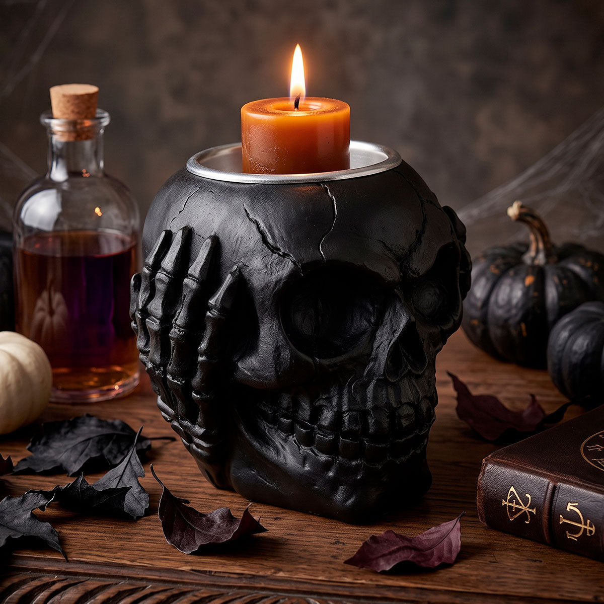 Calavera, Portavela de Cerámica