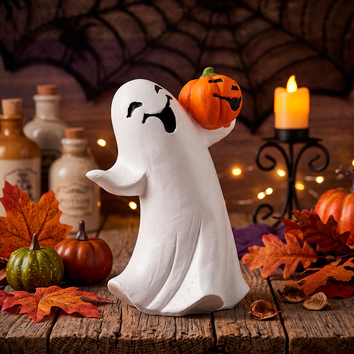 Fantasma con Calabaza, Figura de Cerámica