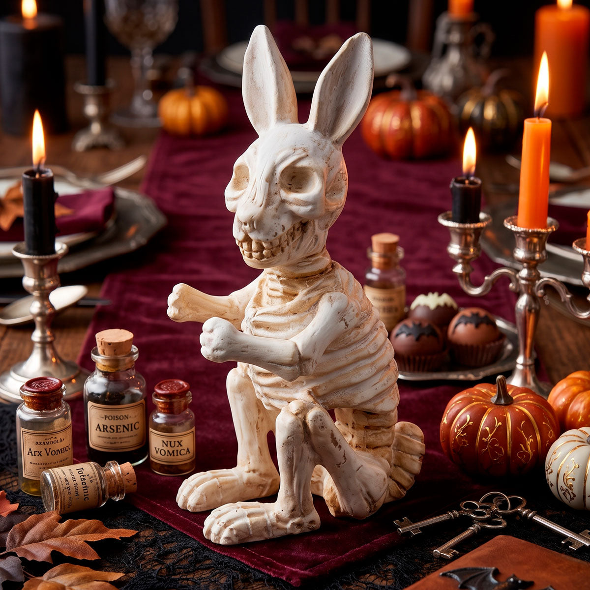 Figura de Cerámica, Esqueleto de Conejo