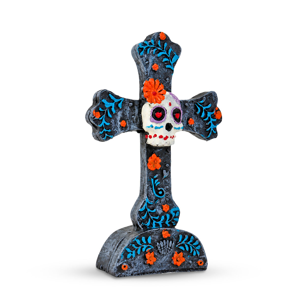Cruz Decorativa de Cerámica, Día de Muertos
