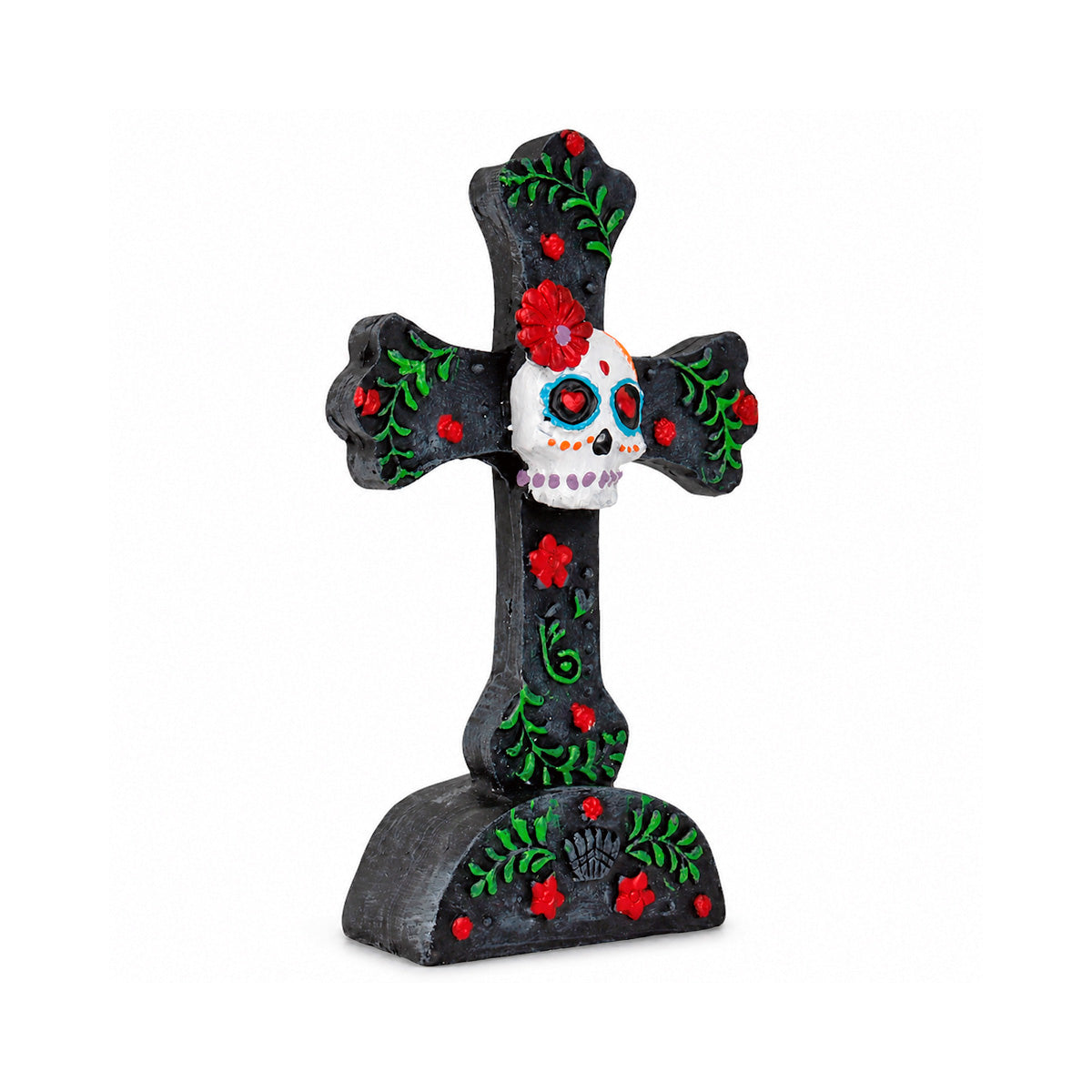 Cruz Decorativa de Cerámica, Día de Muertos