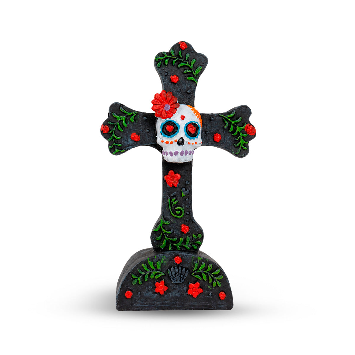 Cruz Decorativa de Cerámica, Día de Muertos