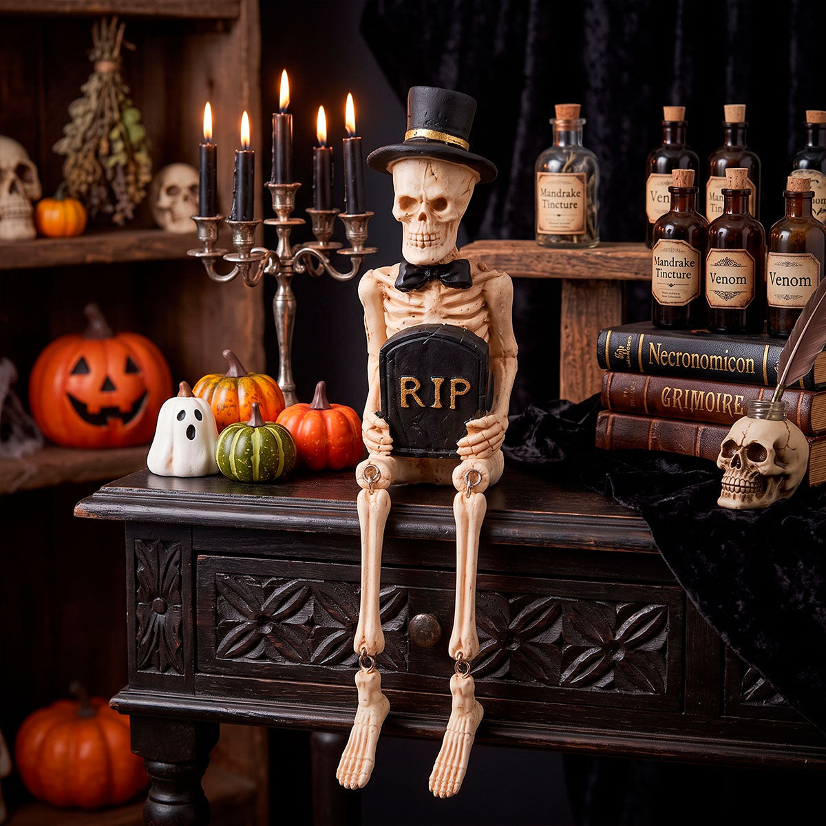Esqueleto, RIP, Figura de Cerámica