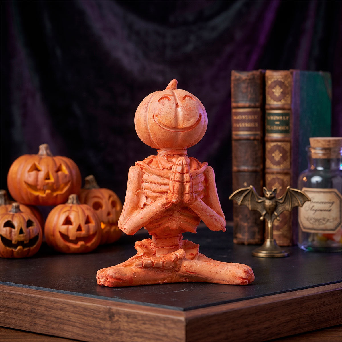 Calabaza Haciendo Yoga, Figura de Cerámica