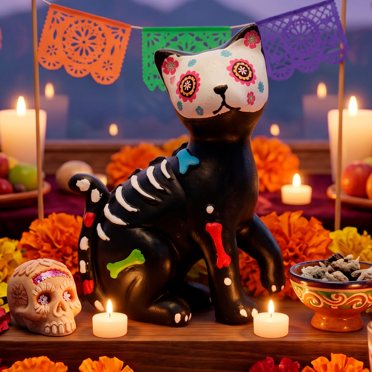 Figura de Cerámica, Gato
