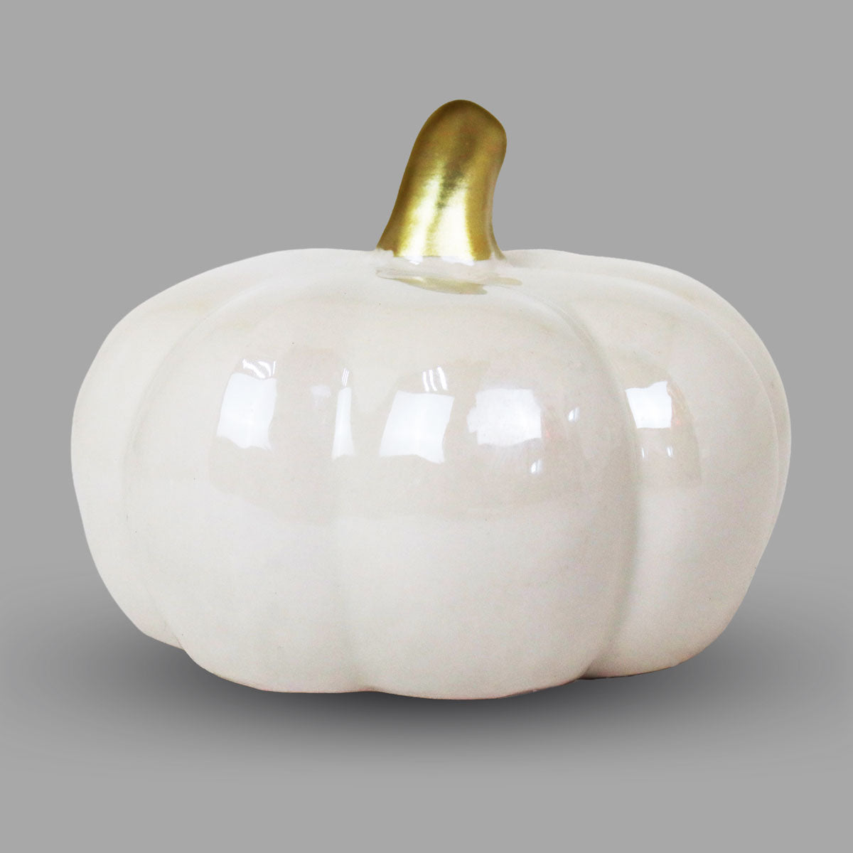 Calabaza de Cerámica, Color Blanco
