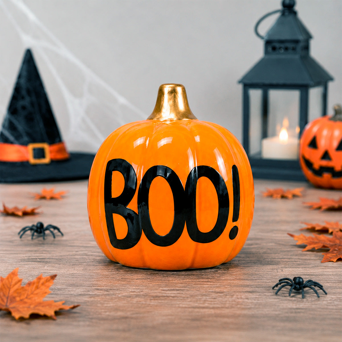 Calabaza Decorativa, Boo, Color Naranja