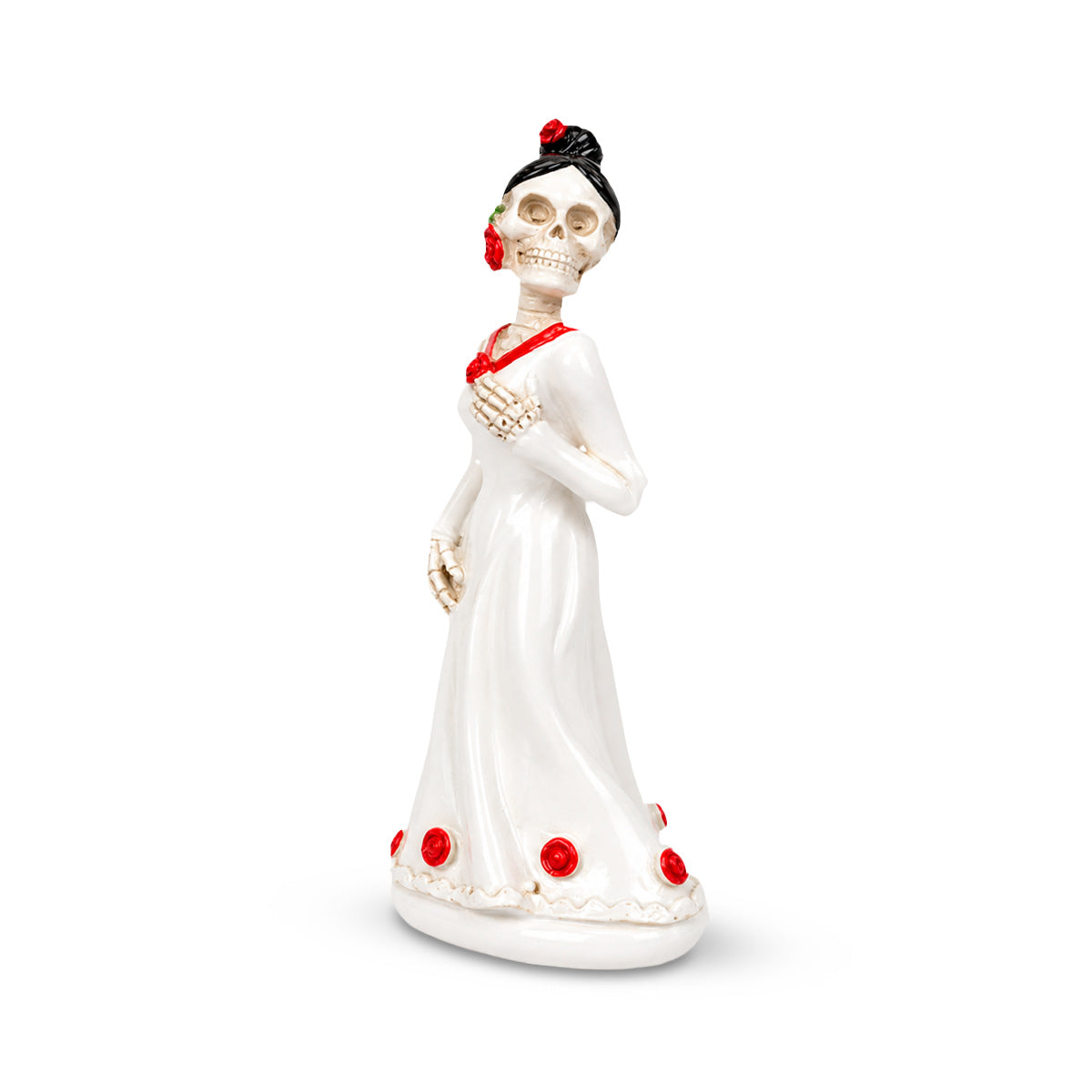 Catrina, Figura de Cerámica, Color Blanco