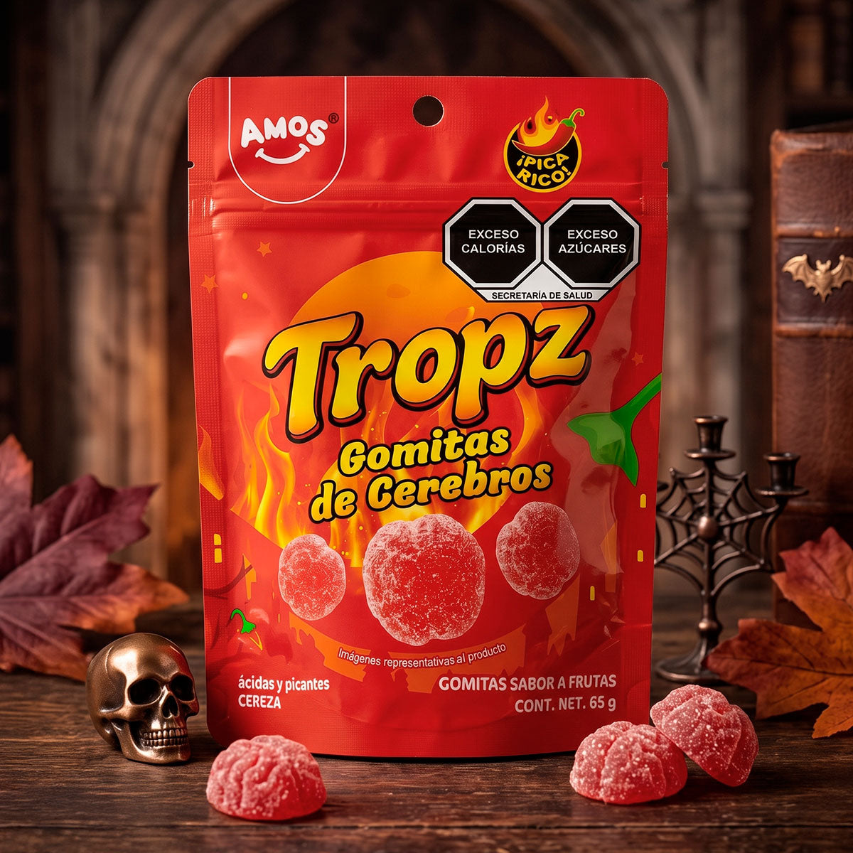 Cerebro, Gomitas Picantes, Tropz, 65 gr