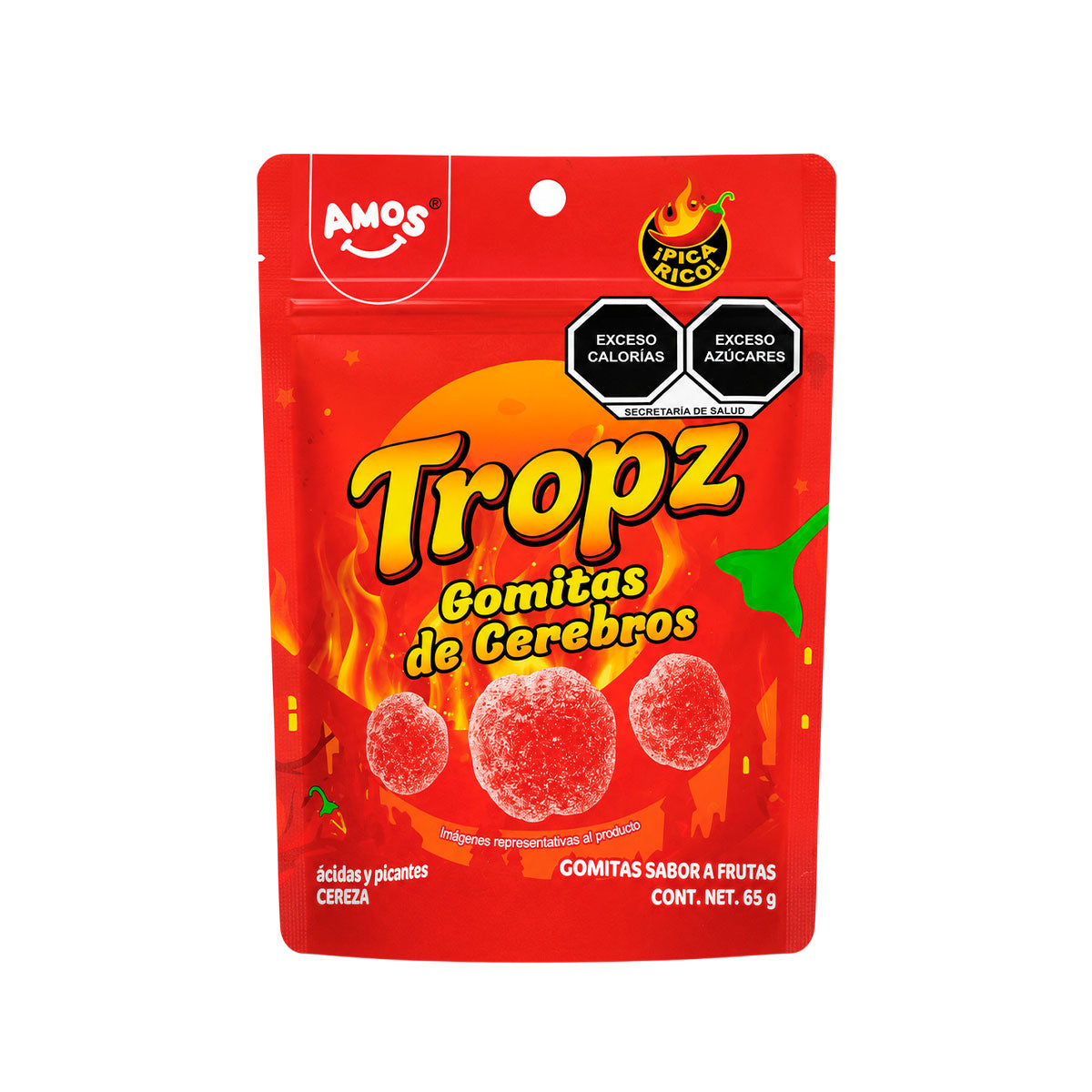 Cerebro, Gomitas Picantes, Tropz, 65 gr