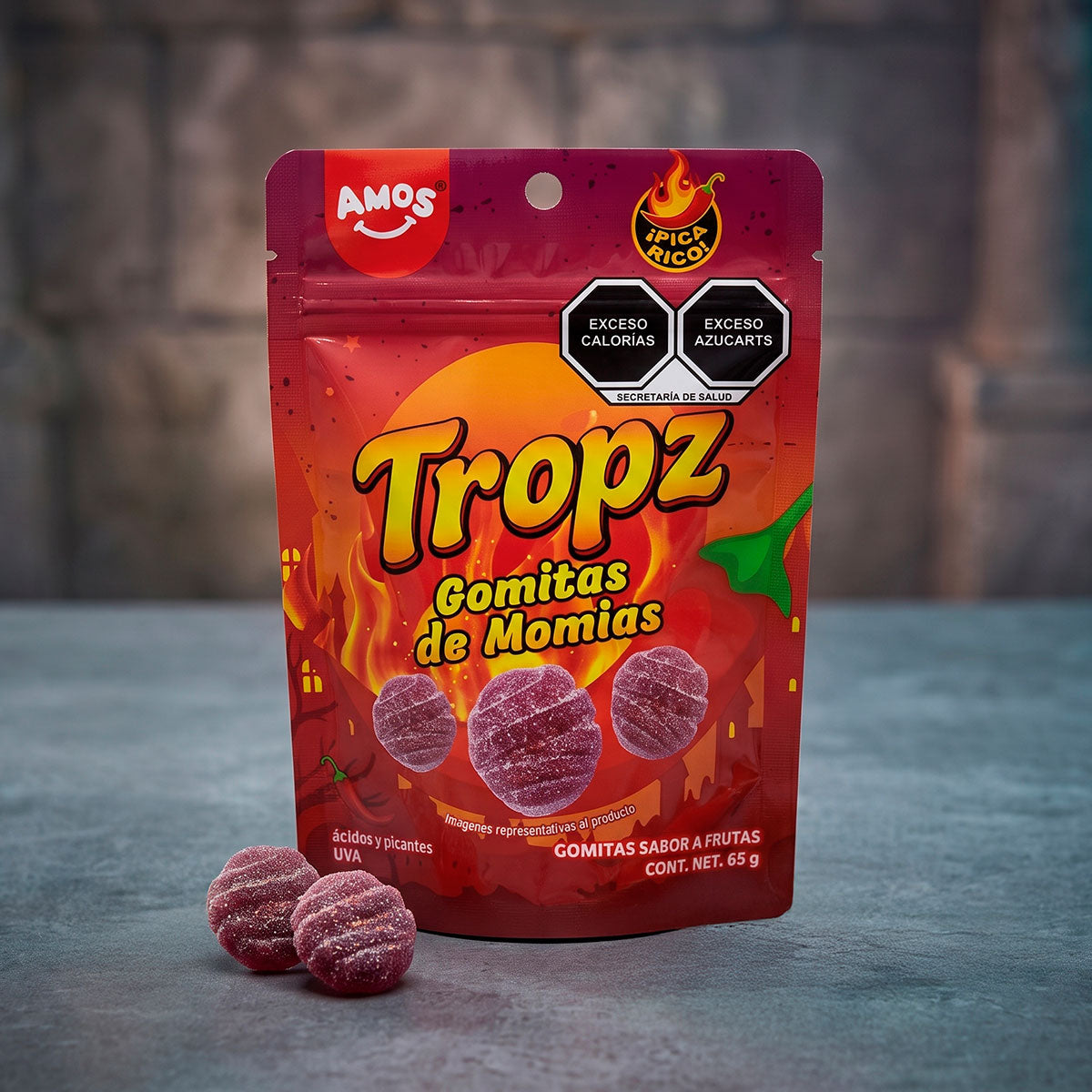 Momia, Gomitas Picantes, Tropz, 65 gr