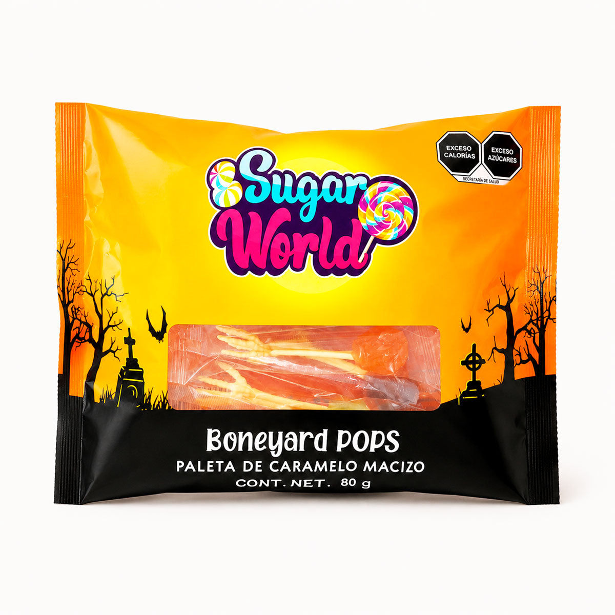 Paletas de Esqueleto 8 pz