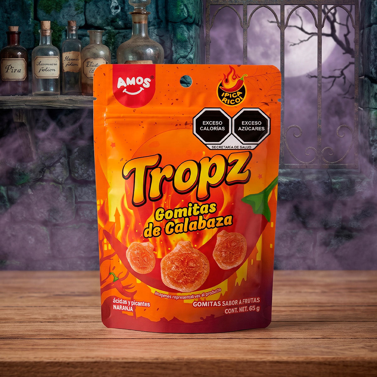 Calabaza, Gomitas Picantes, Tropz, 65 gr